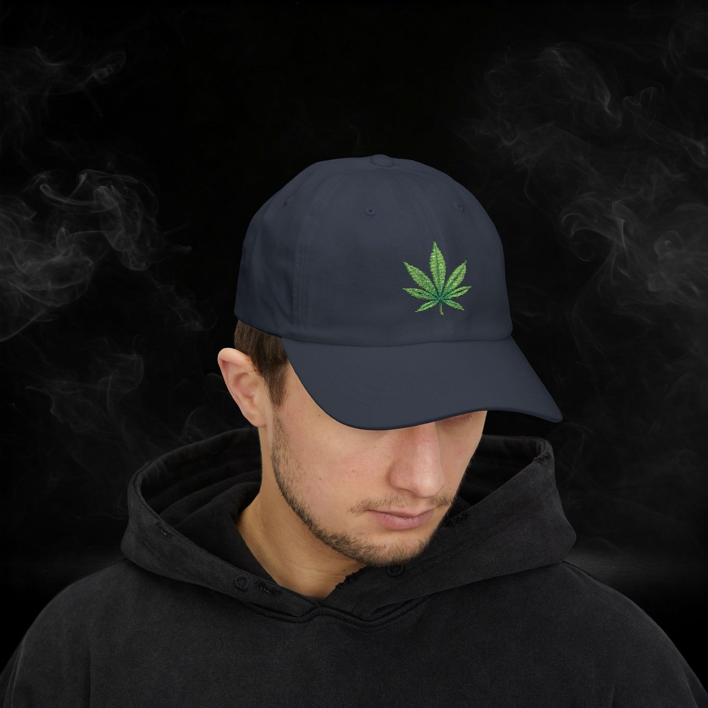 Embroidered Classic Dad Cap - 4/20 Leaf