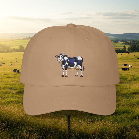 Embroidered Classic Dad Cap - Cow
