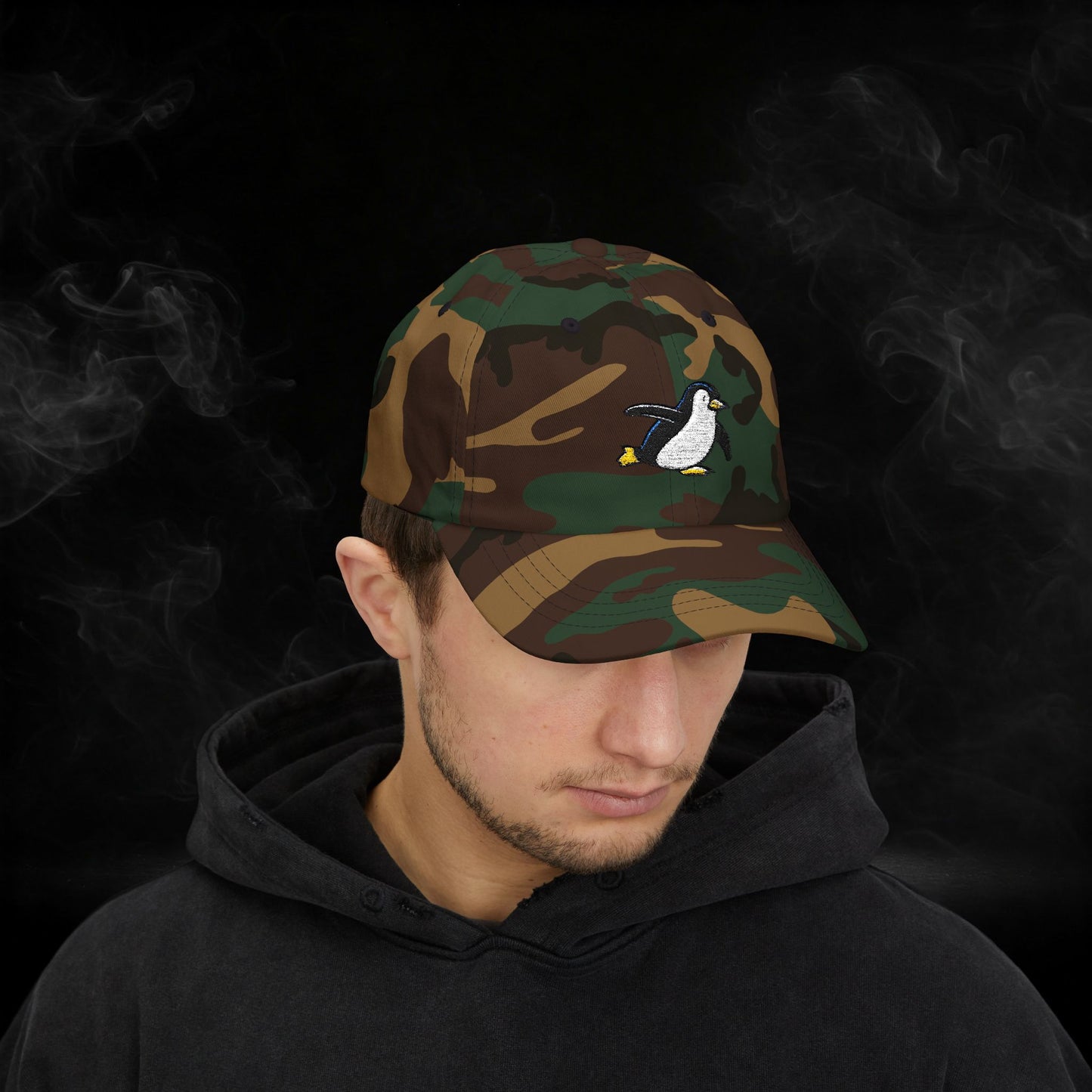 Embroidered Classic Dad Cap - Penguin