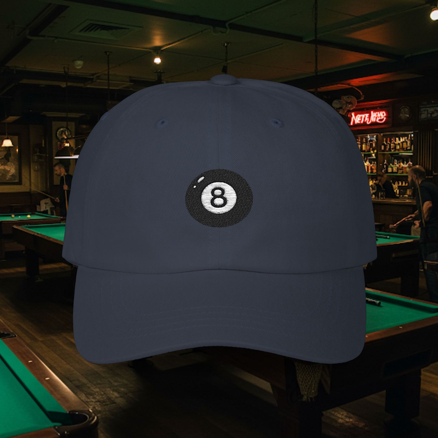 Embroidered Classic Dad Cap - 8-Ball