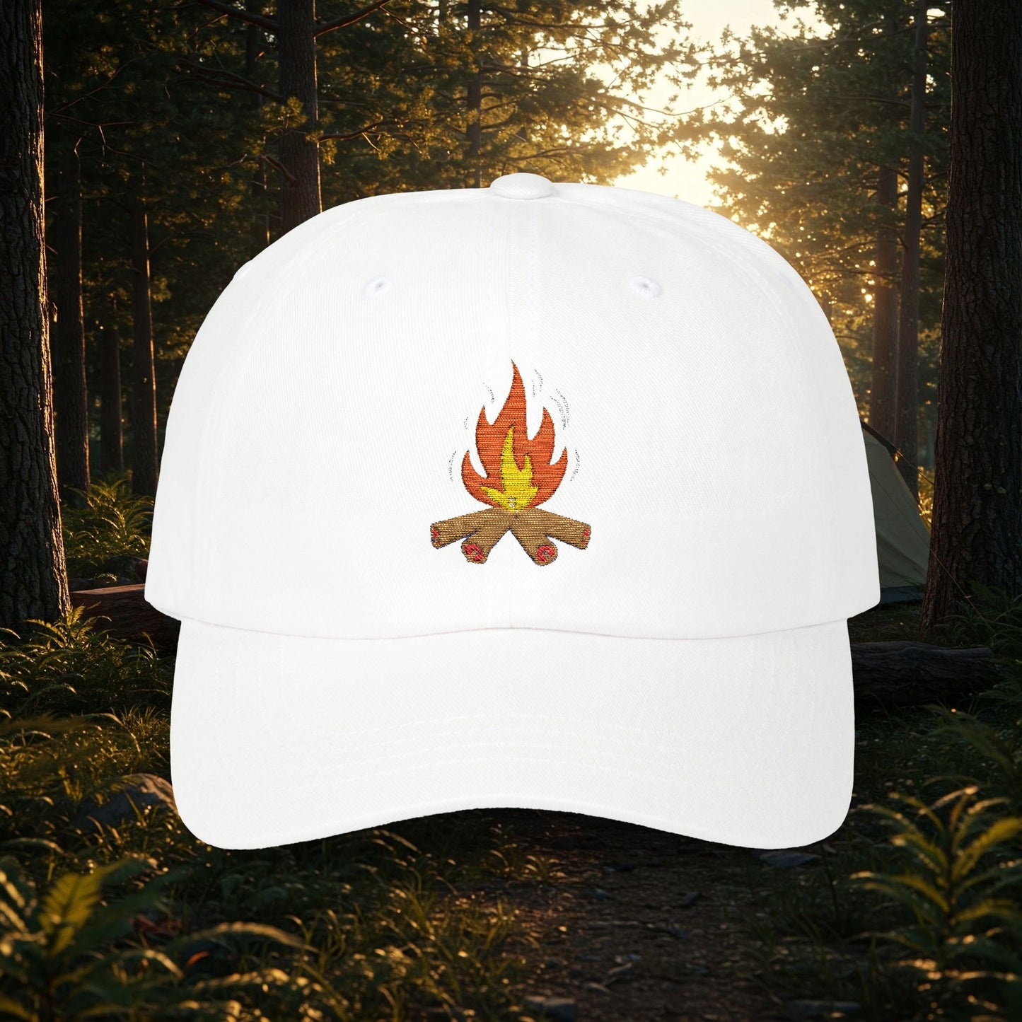 Embroidered Classic Dad Cap - Campfire