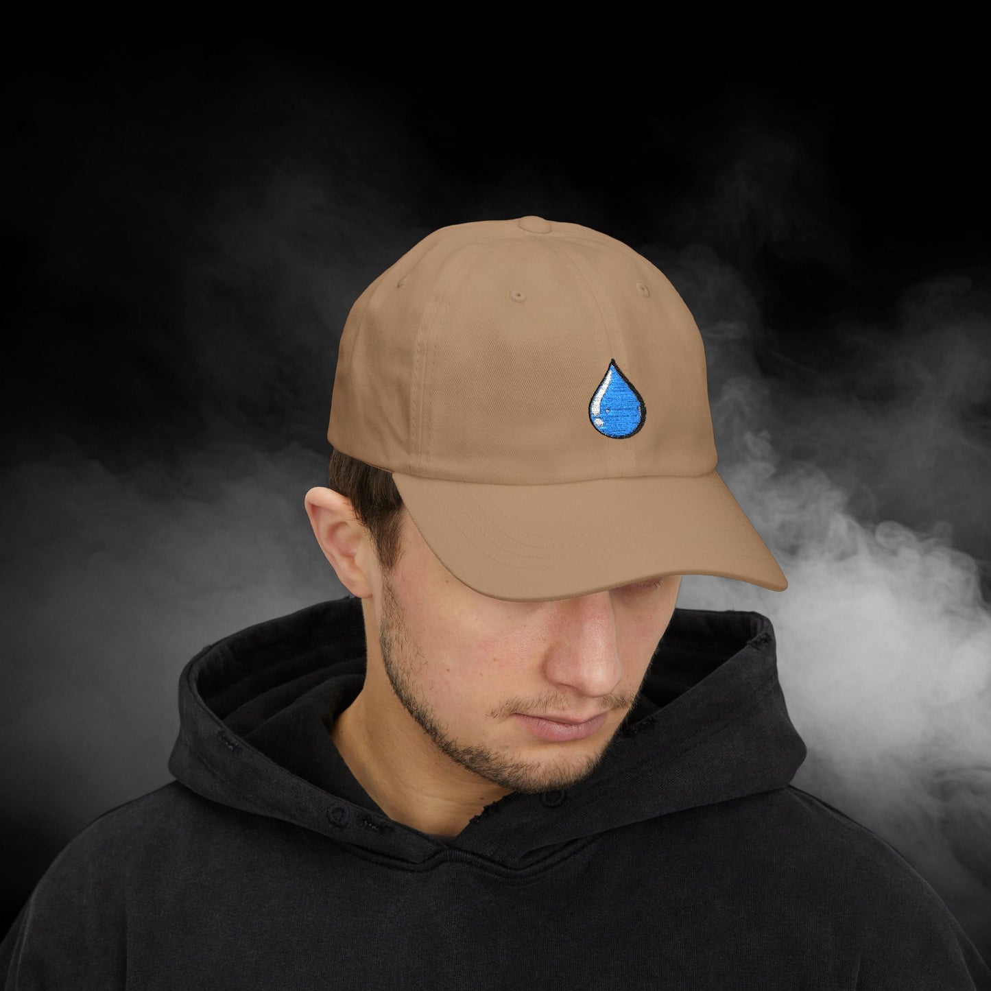 Embroidered Classic Dad Cap - Water Droplet