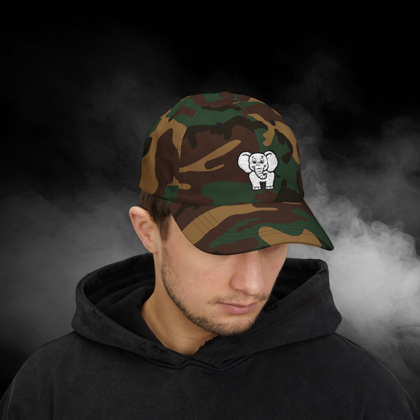 Embroidered Classic Dad Cap - Elephant