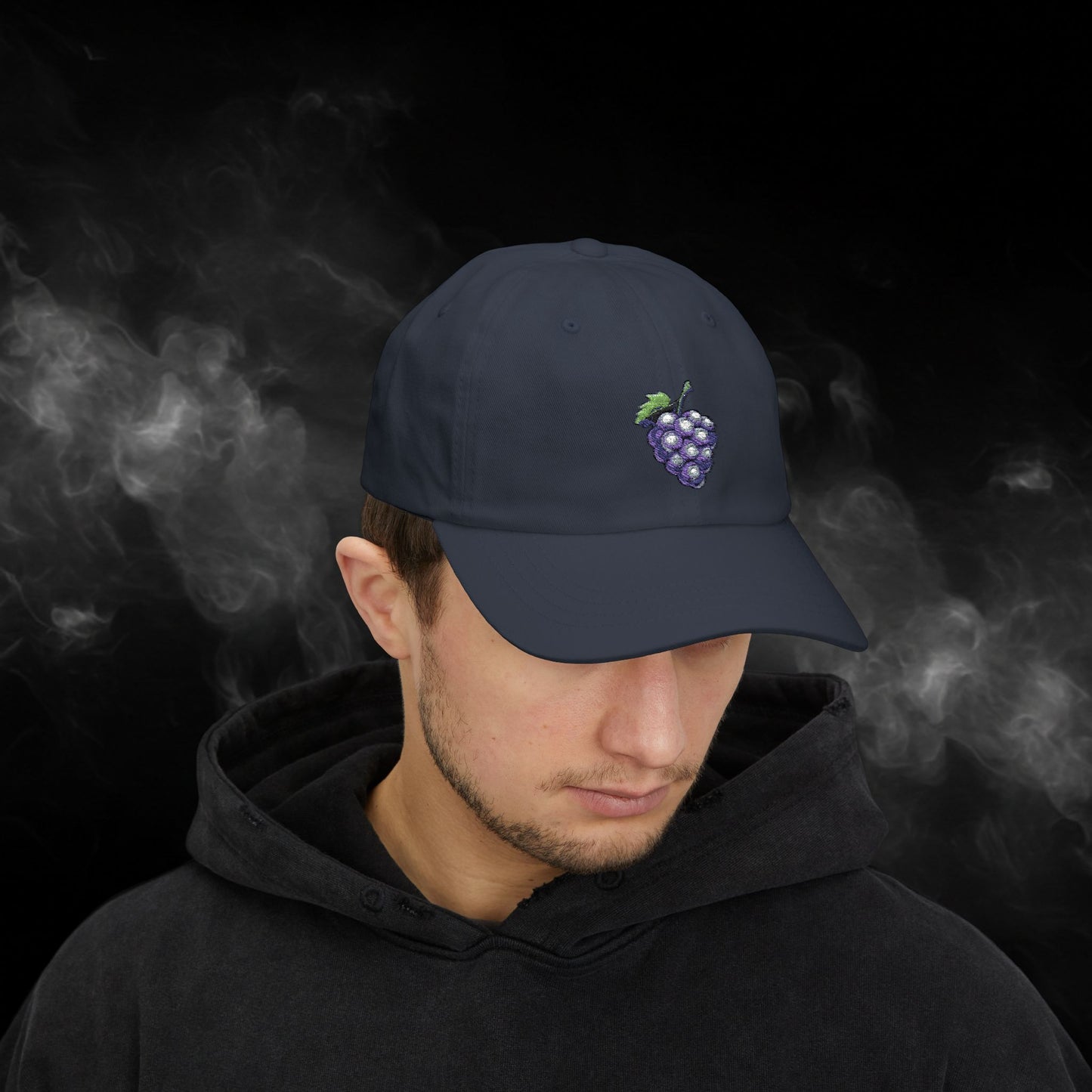 Embroidered Classic Dad Cap - Grape
