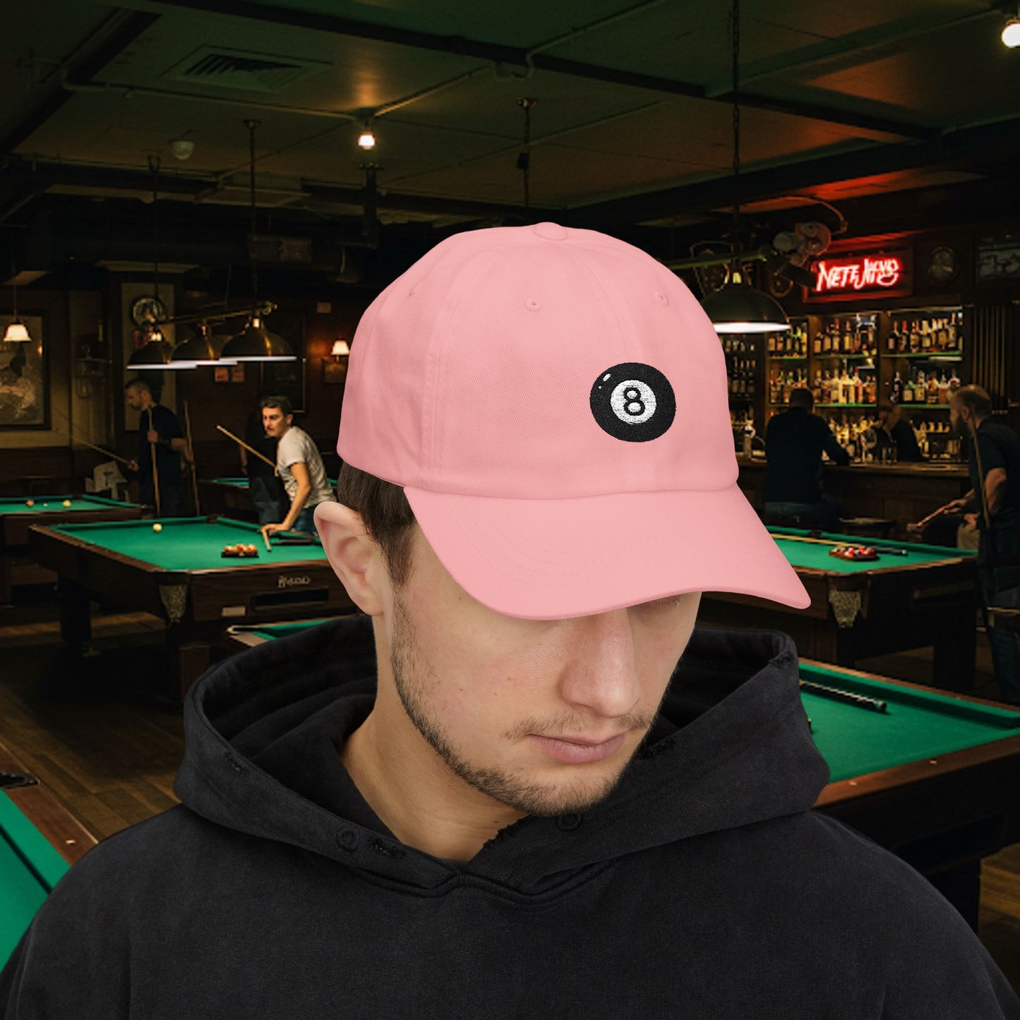 Embroidered Classic Dad Cap - 8-Ball