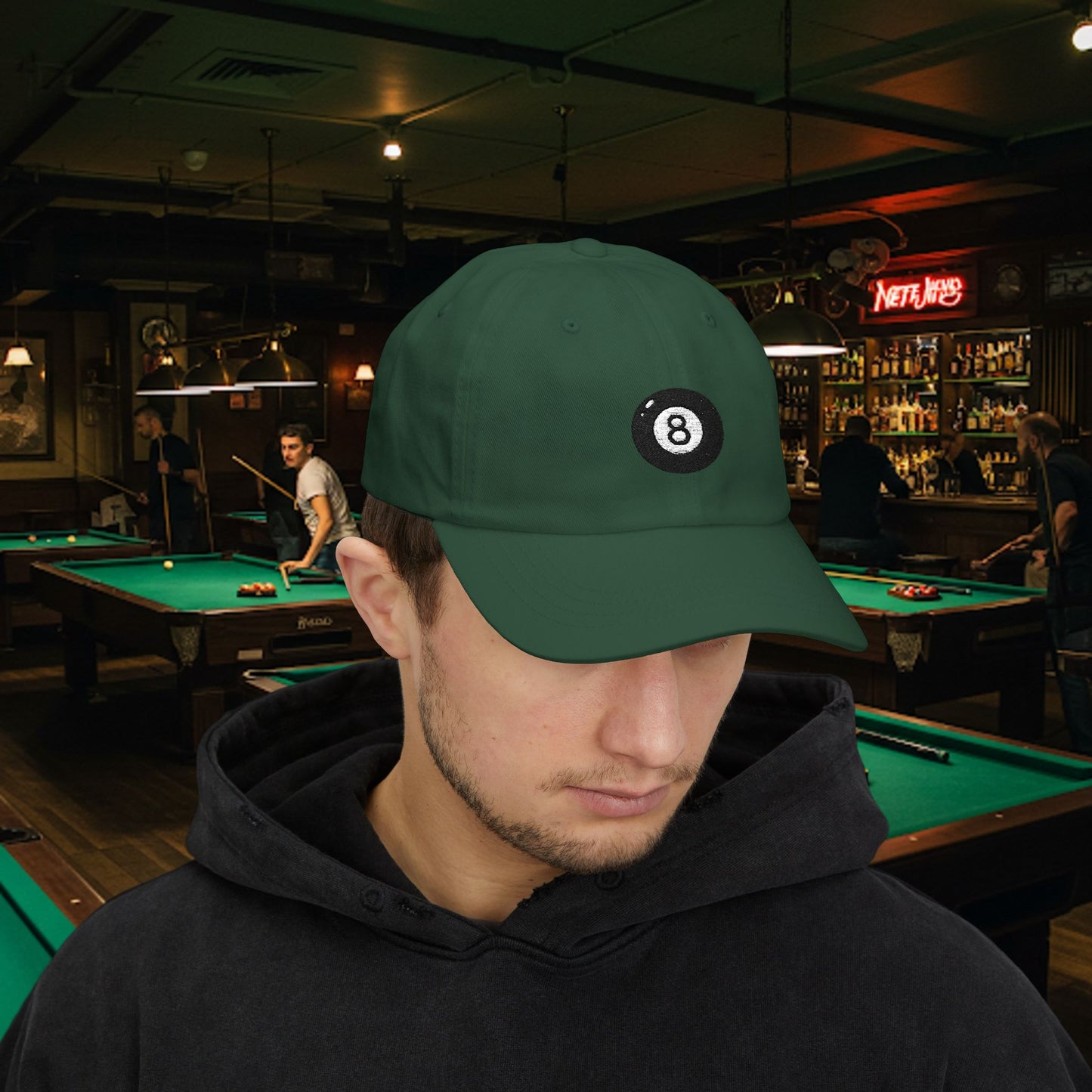 Embroidered Classic Dad Cap - 8-Ball