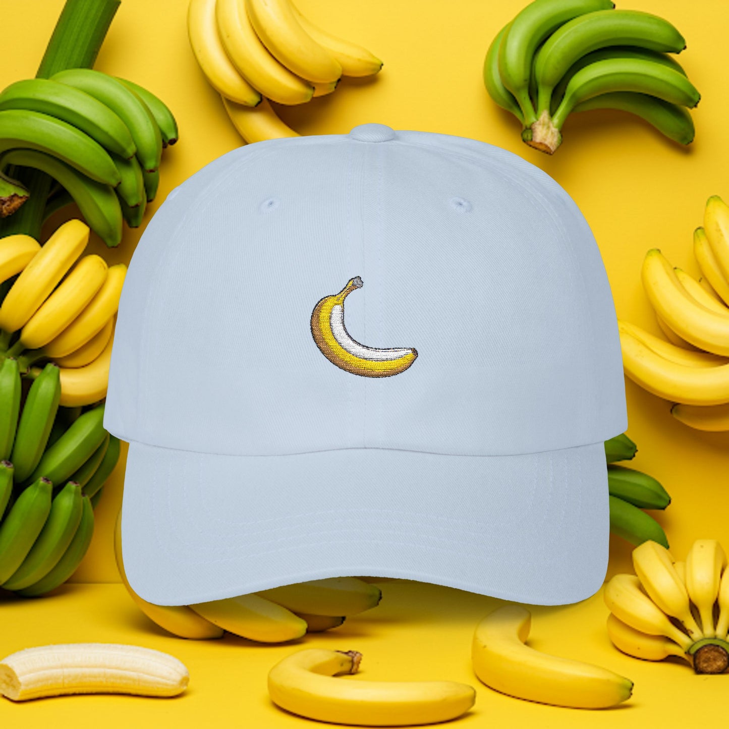 Embroidered Classic Dad Cap - Banana