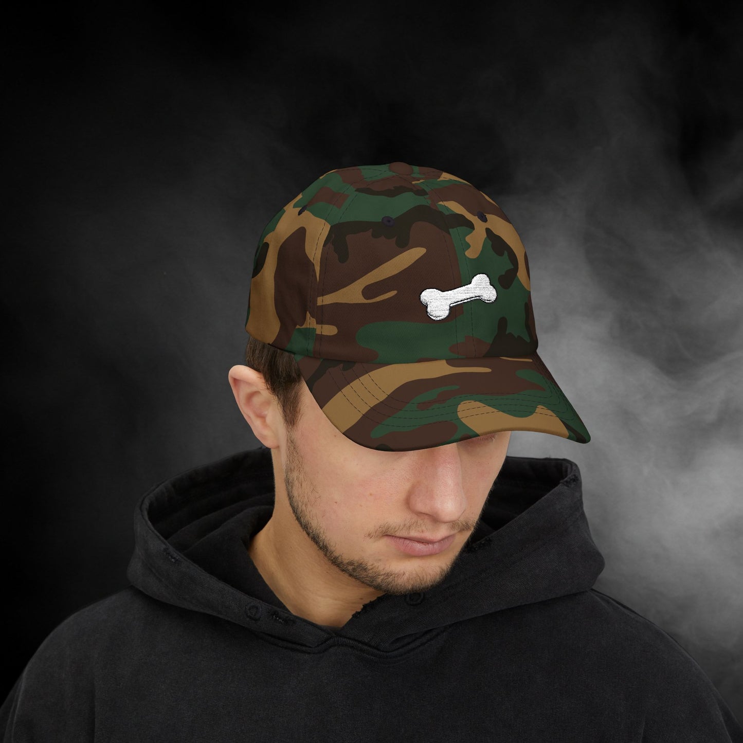 Embroidered Classic Dad Cap - Dog Bone
