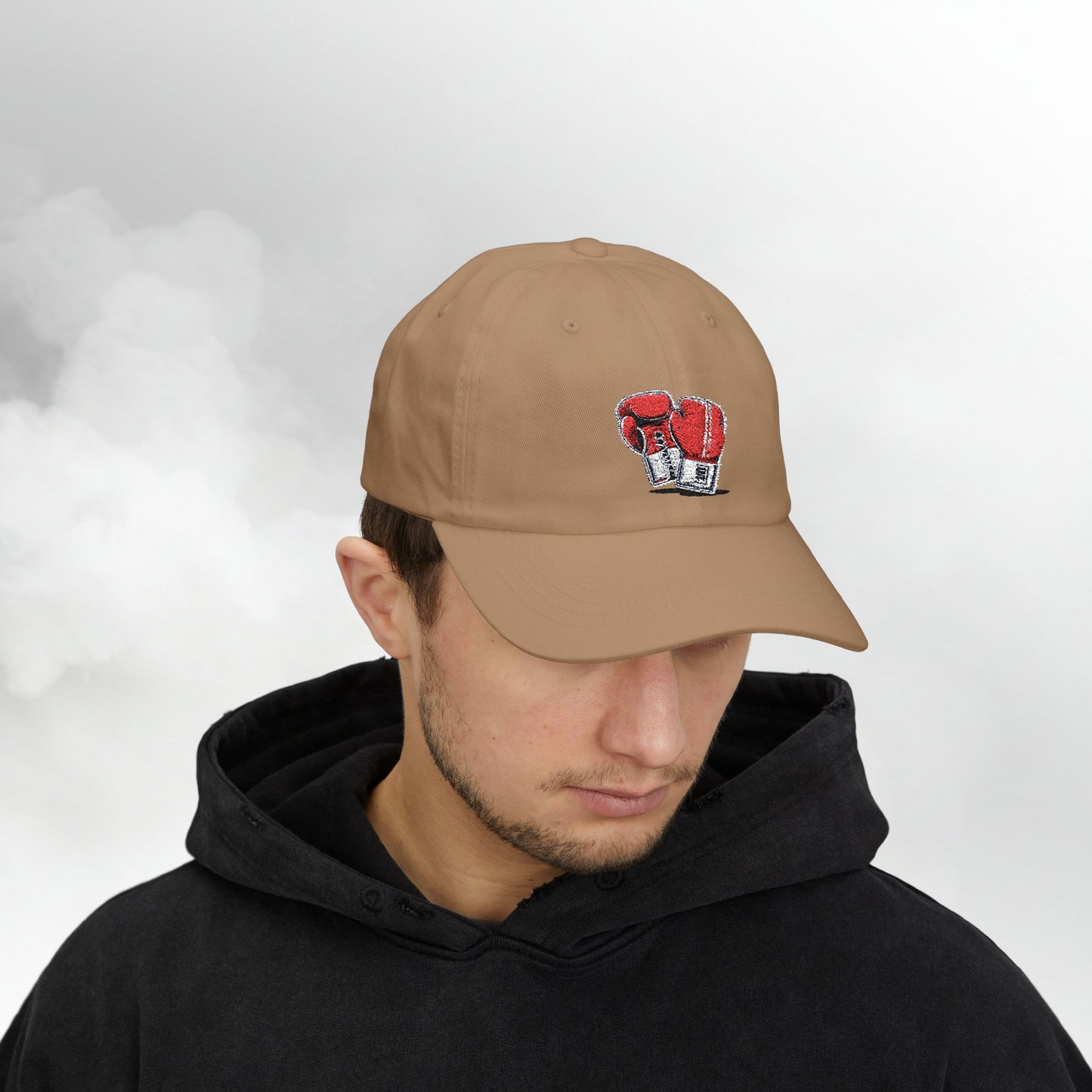Embroidered Classic Dad Cap - Boxing Gloves
