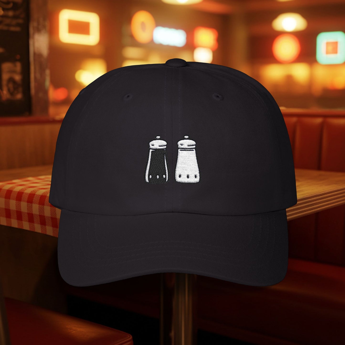 Embroidered Classic Dad Cap - Salt & Pepper