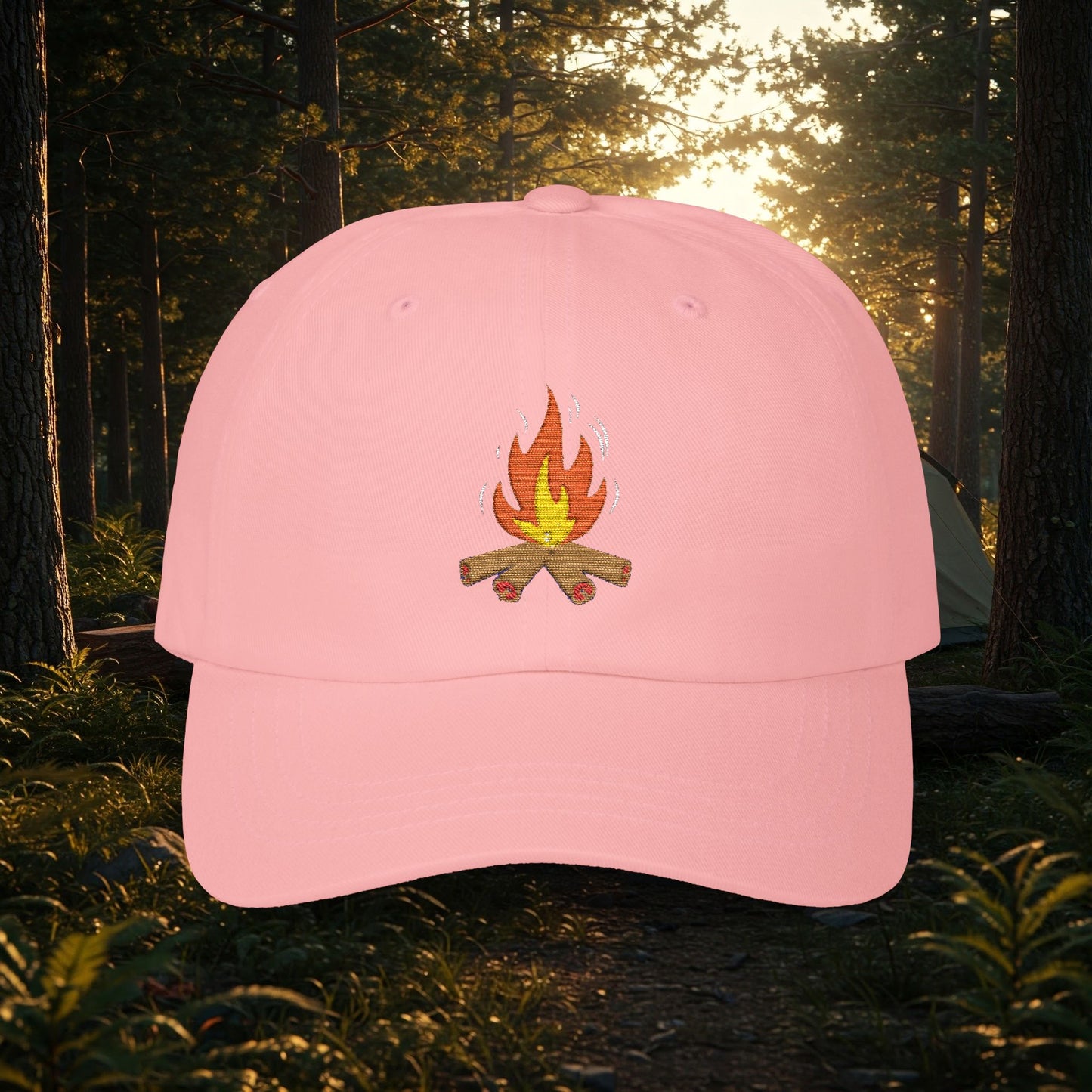 Embroidered Classic Dad Cap - Campfire