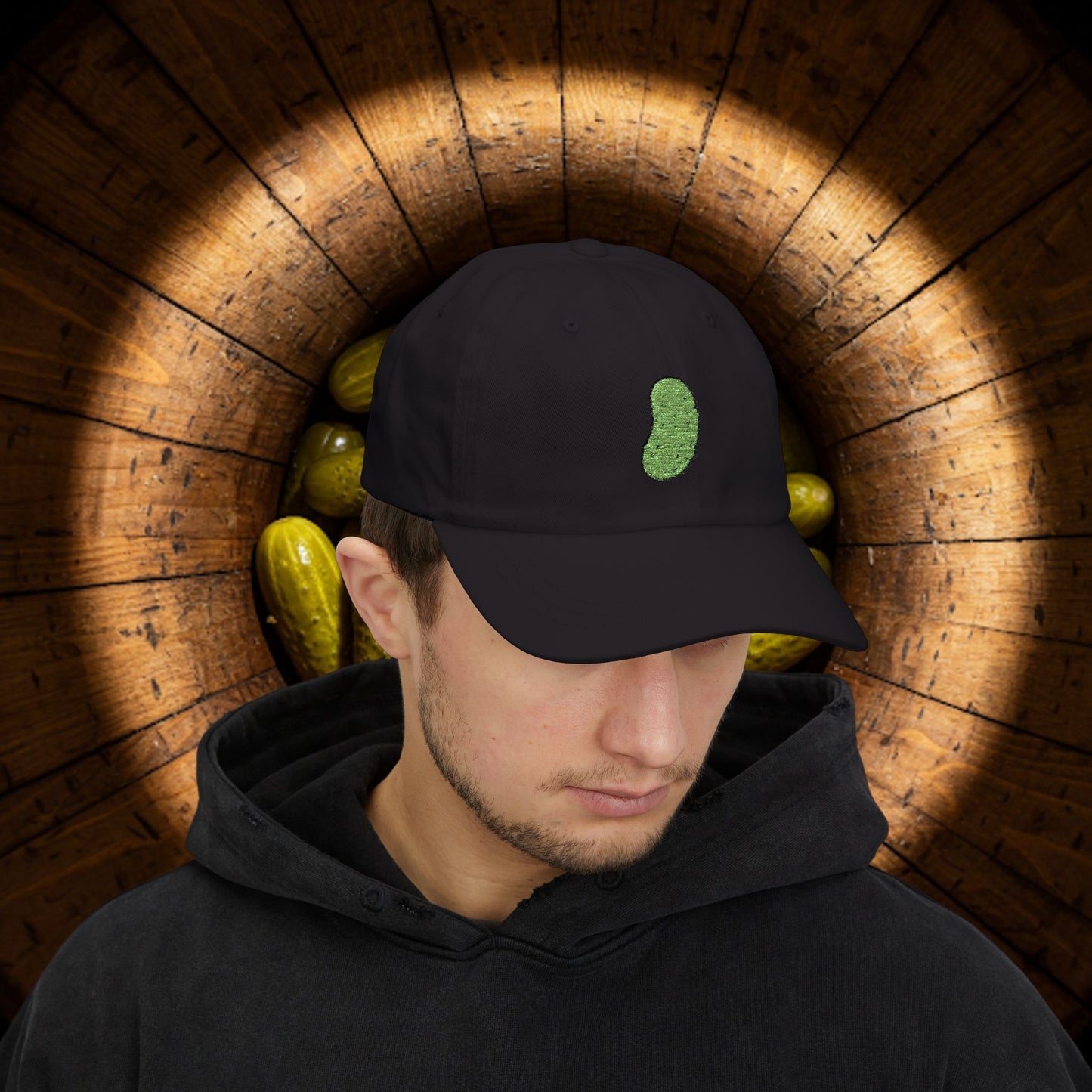 Embroidered Classic Dad Cap - Pickle