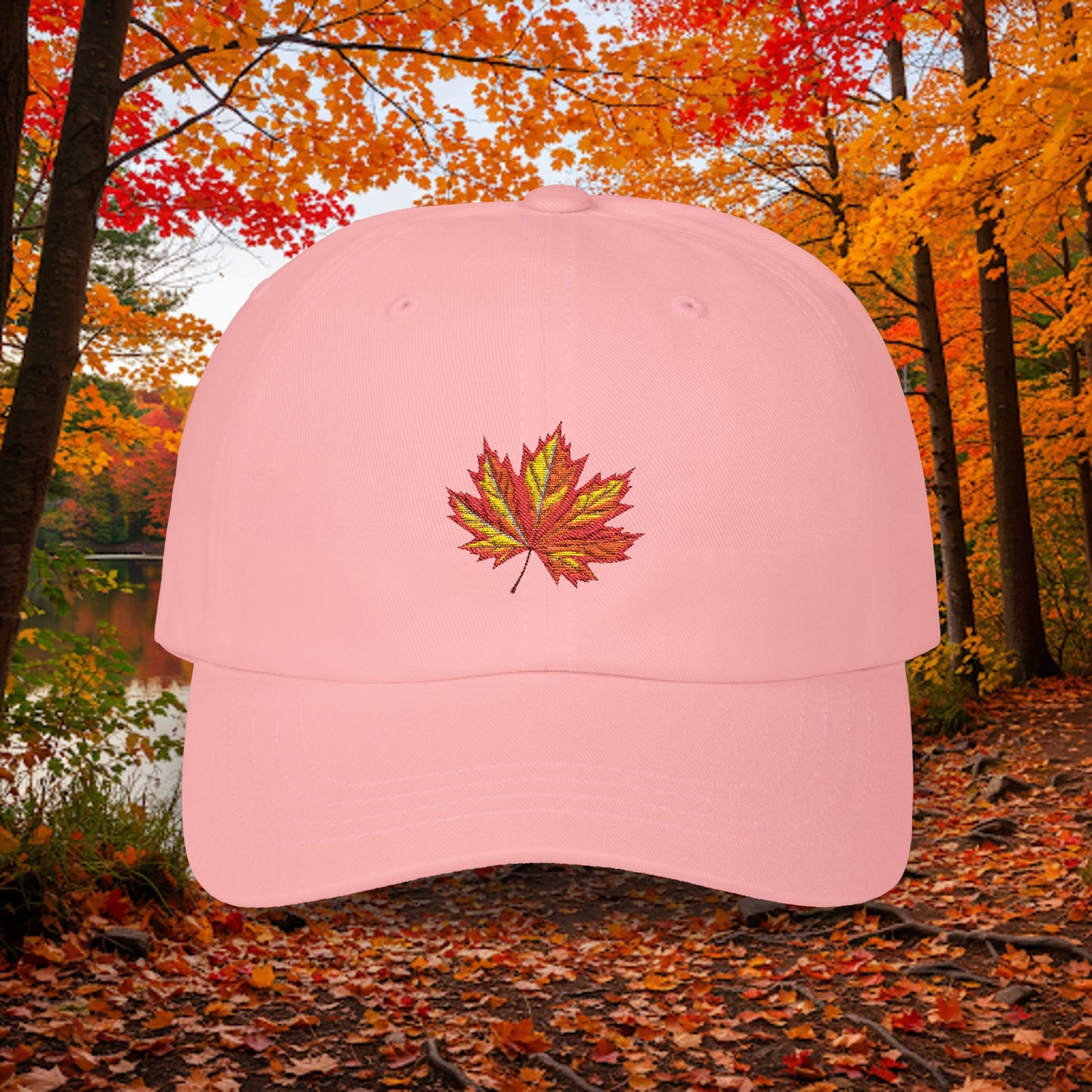 Embroidered Classic Dad Cap - Maple Leaf