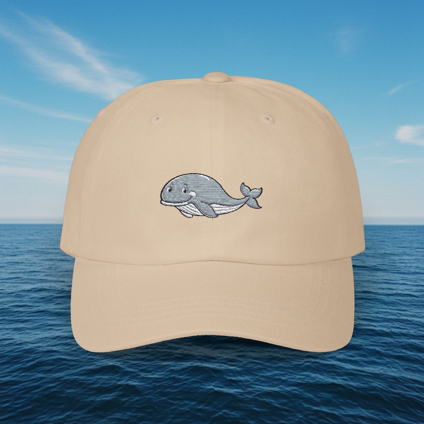 Embroidered Classic Dad Cap - Grey Whale