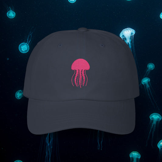 Embroidered Classic Dad Cap - Jellyfish