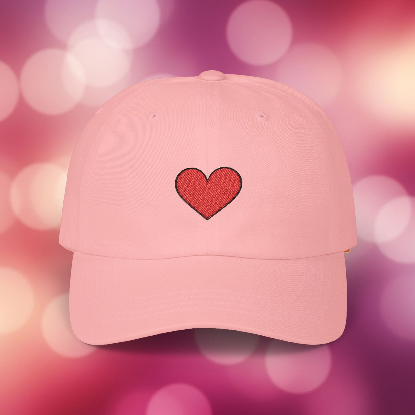 Embroidered Classic Dad Cap - Heart