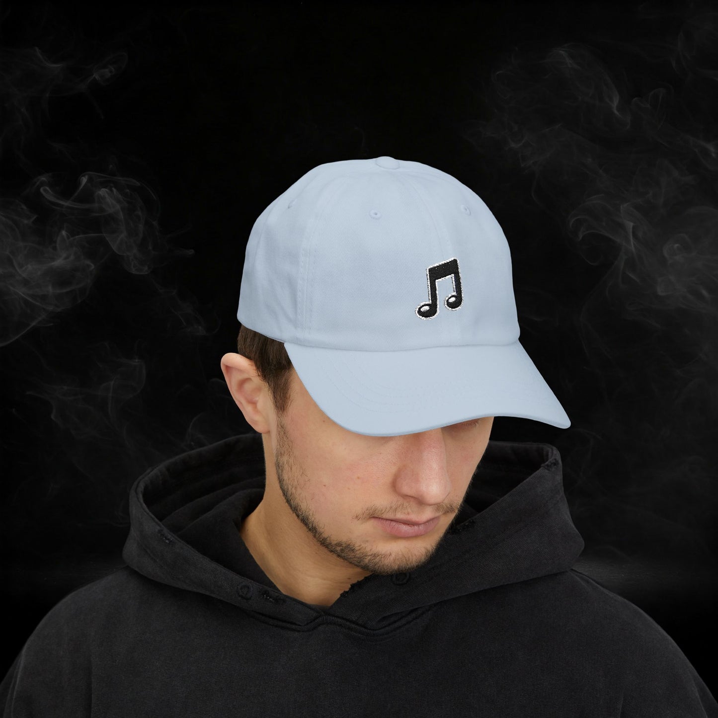 Embroidered Classic Dad Cap - Music Note
