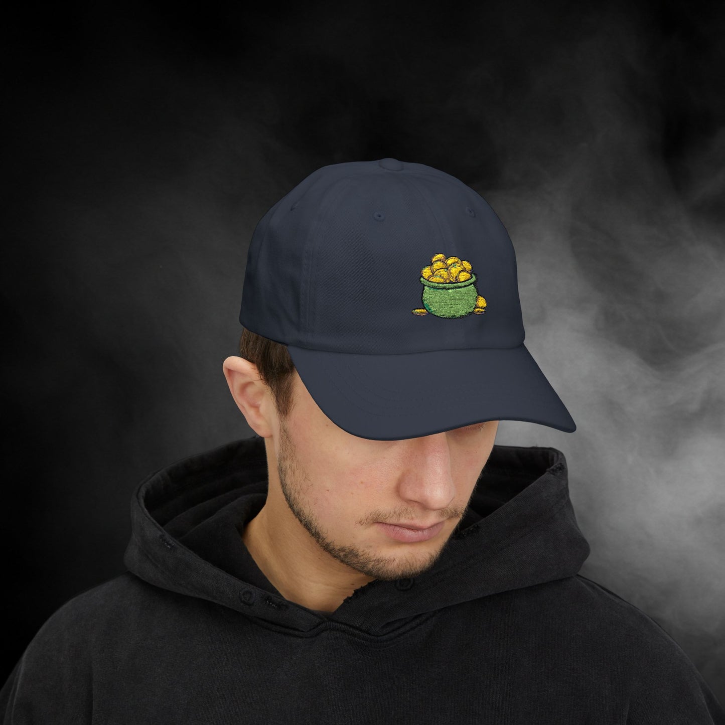 Embroidered Classic Dad Cap - Pot Of Gold