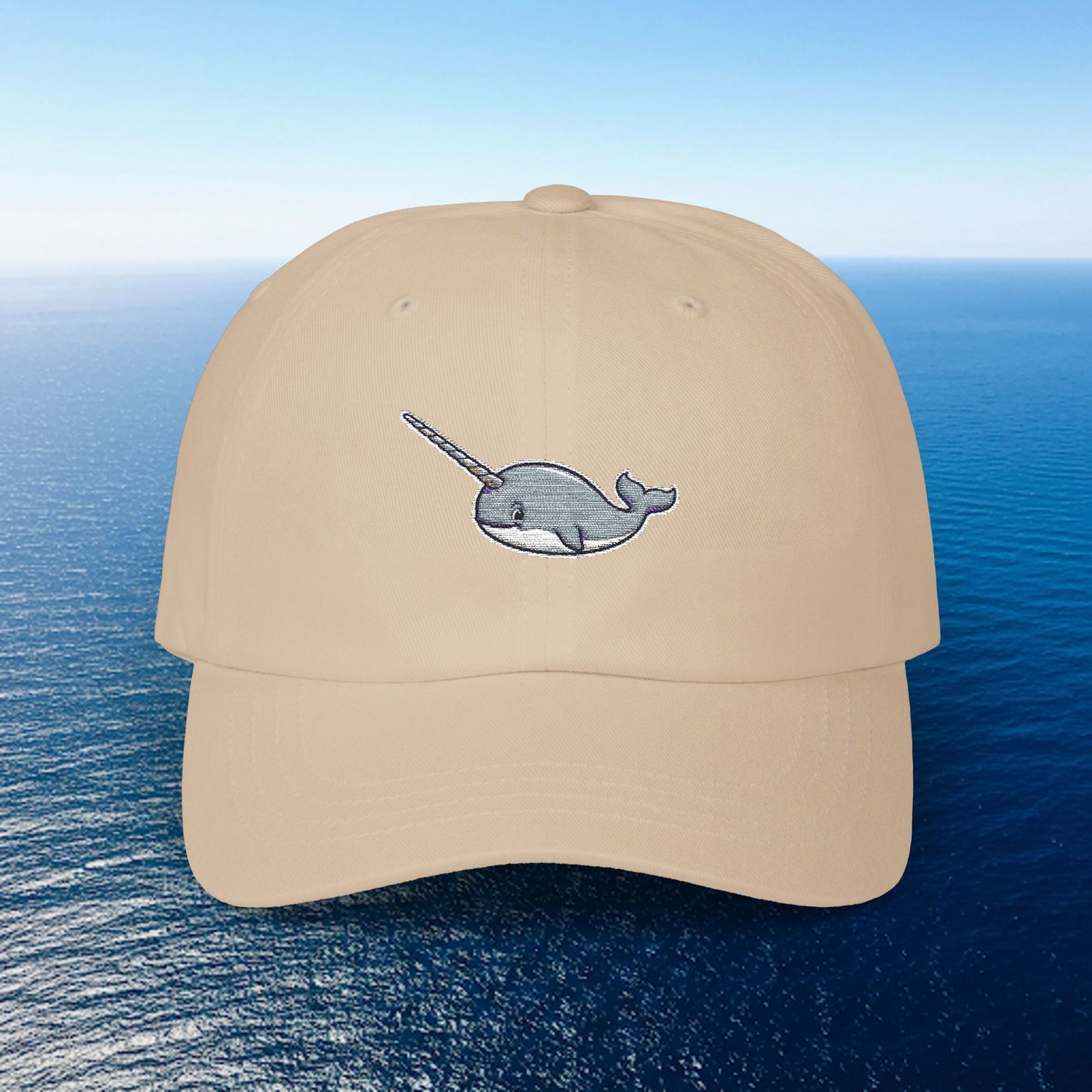 Embroidered Classic Dad Cap - Narwhal