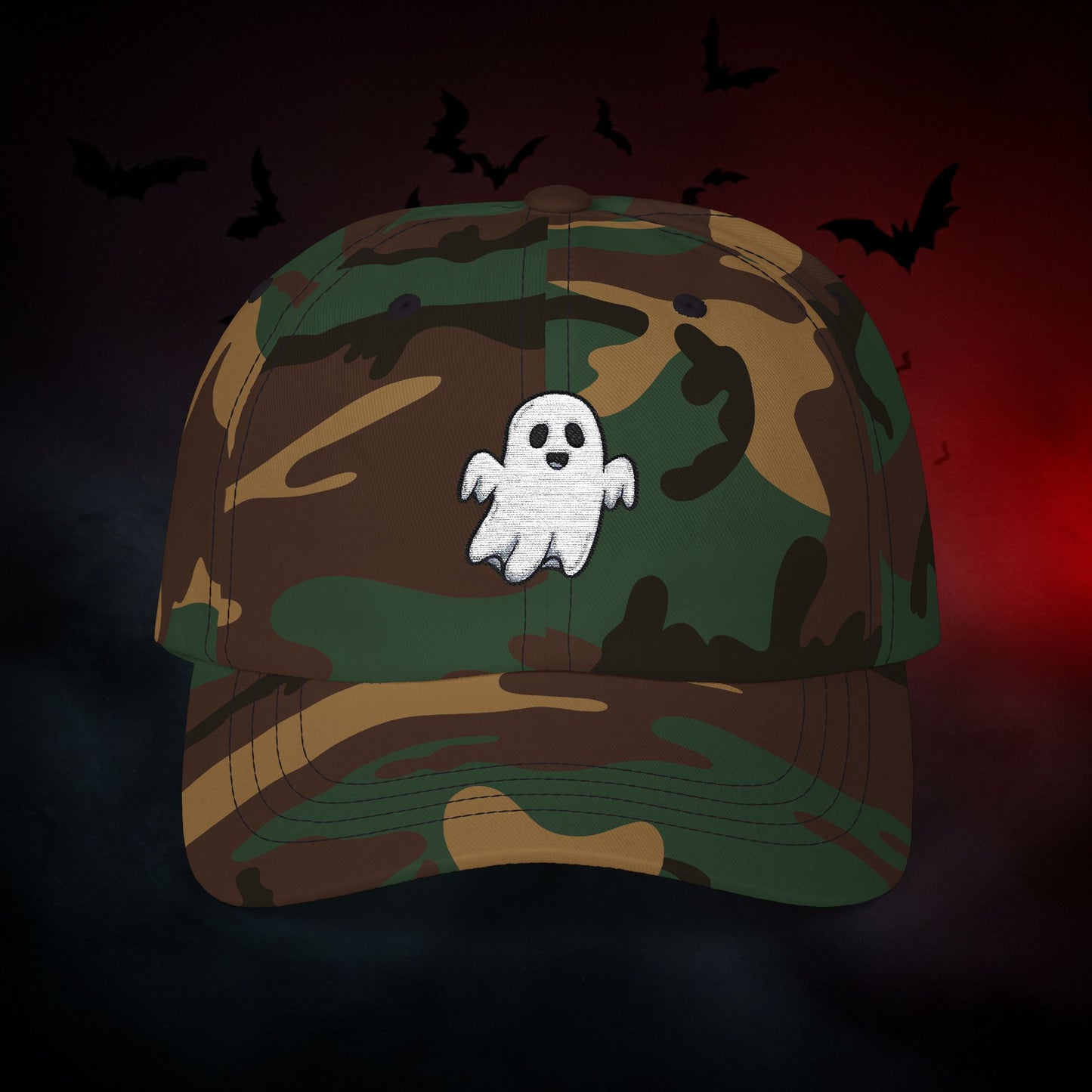 Embroidered Classic Dad Cap - Ghost