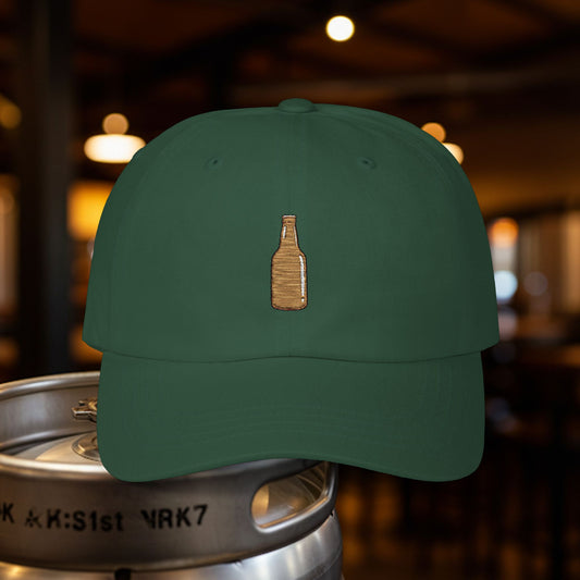 Embroidered Classic Dad Cap - Beer Bottle