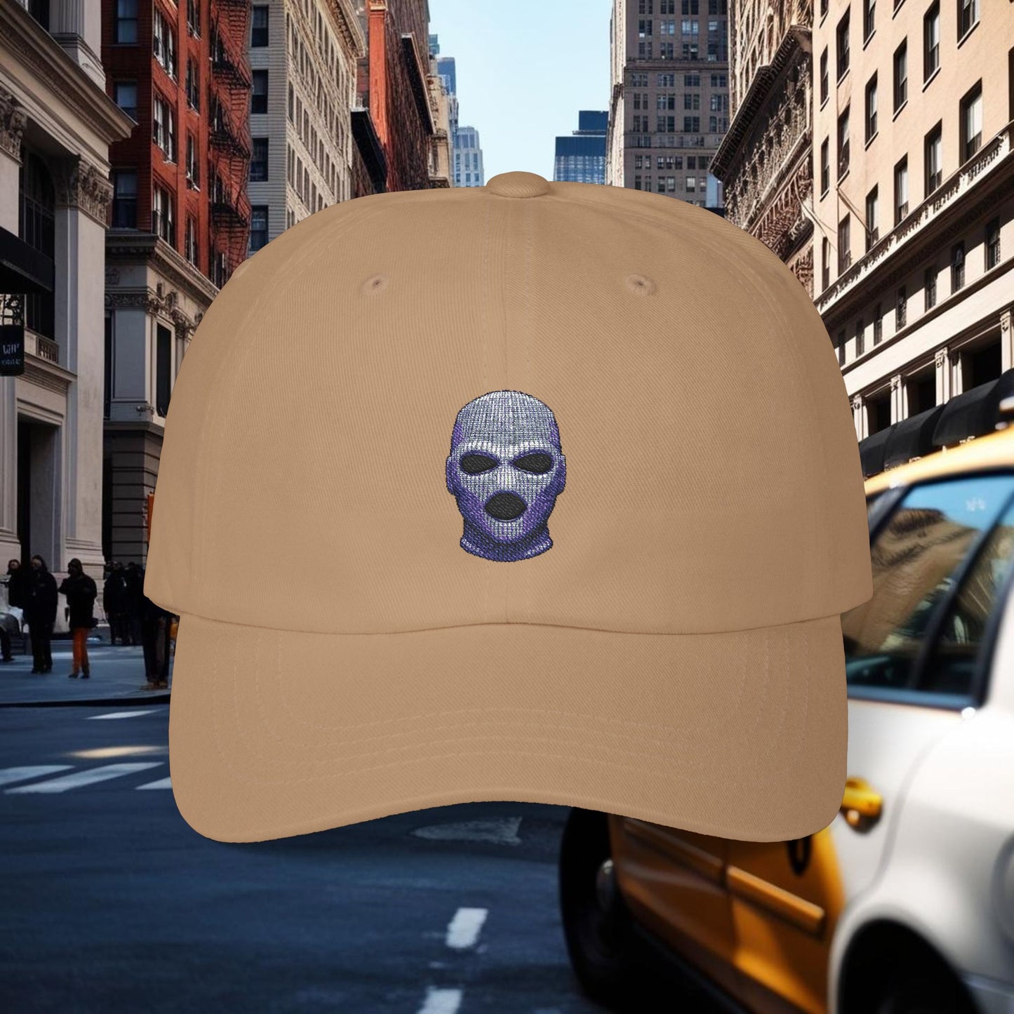 Embroidered Classic Dad Cap - Ski Mask
