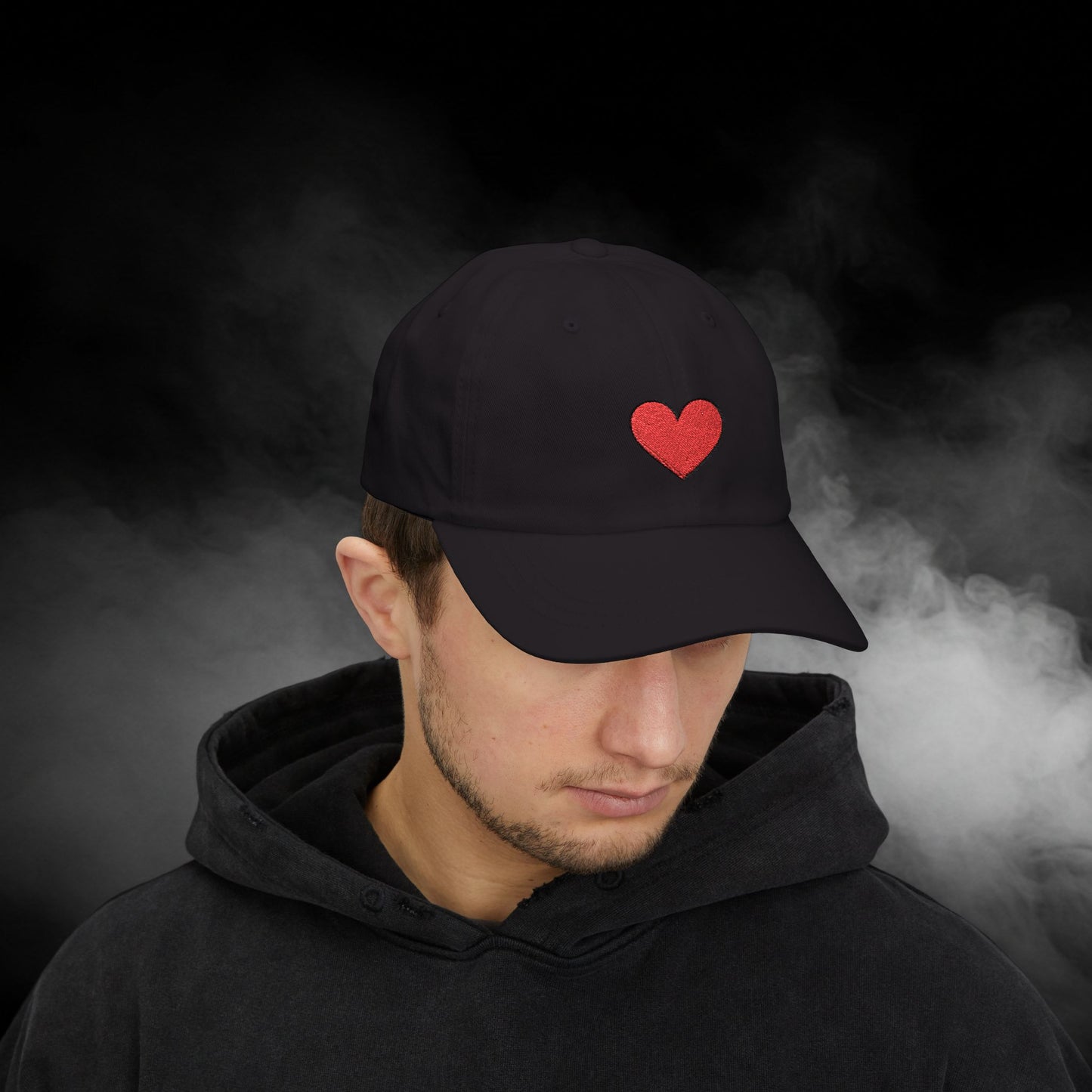 Embroidered Classic Dad Cap - Heart