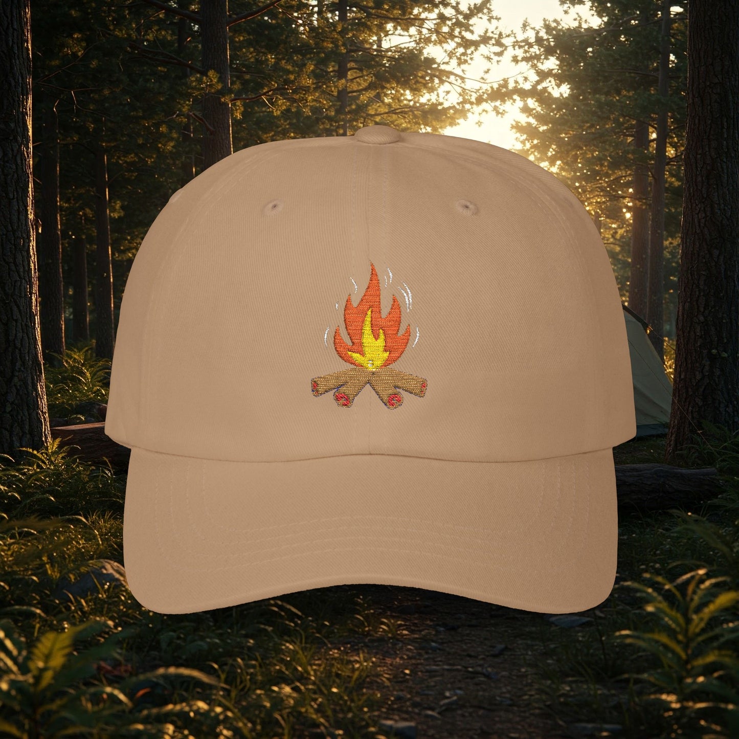 Embroidered Classic Dad Cap - Campfire