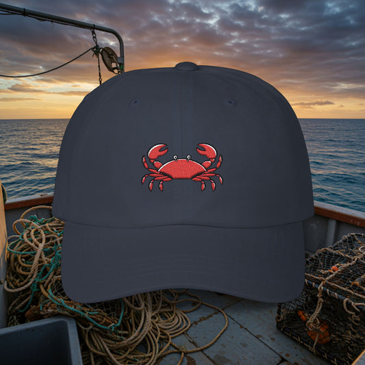 Embroidered Classic Dad Cap - Crab