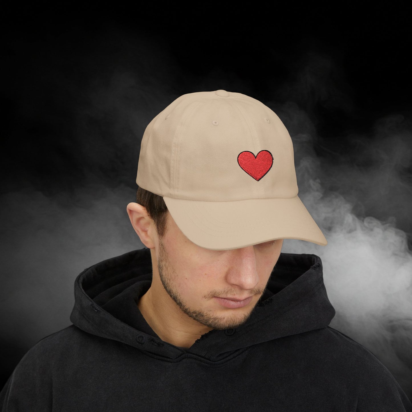 Embroidered Classic Dad Cap - Heart