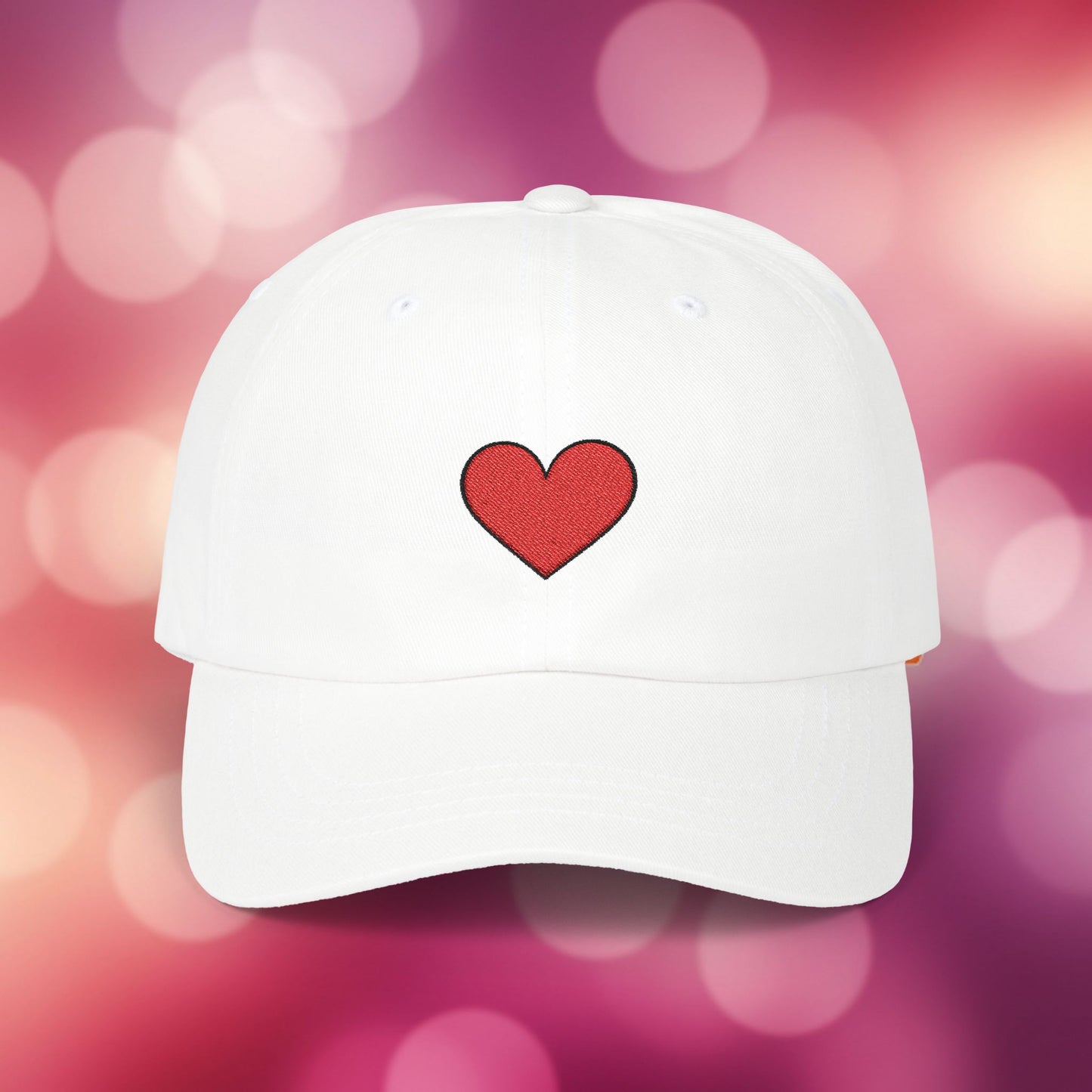 Embroidered Classic Dad Cap - Heart
