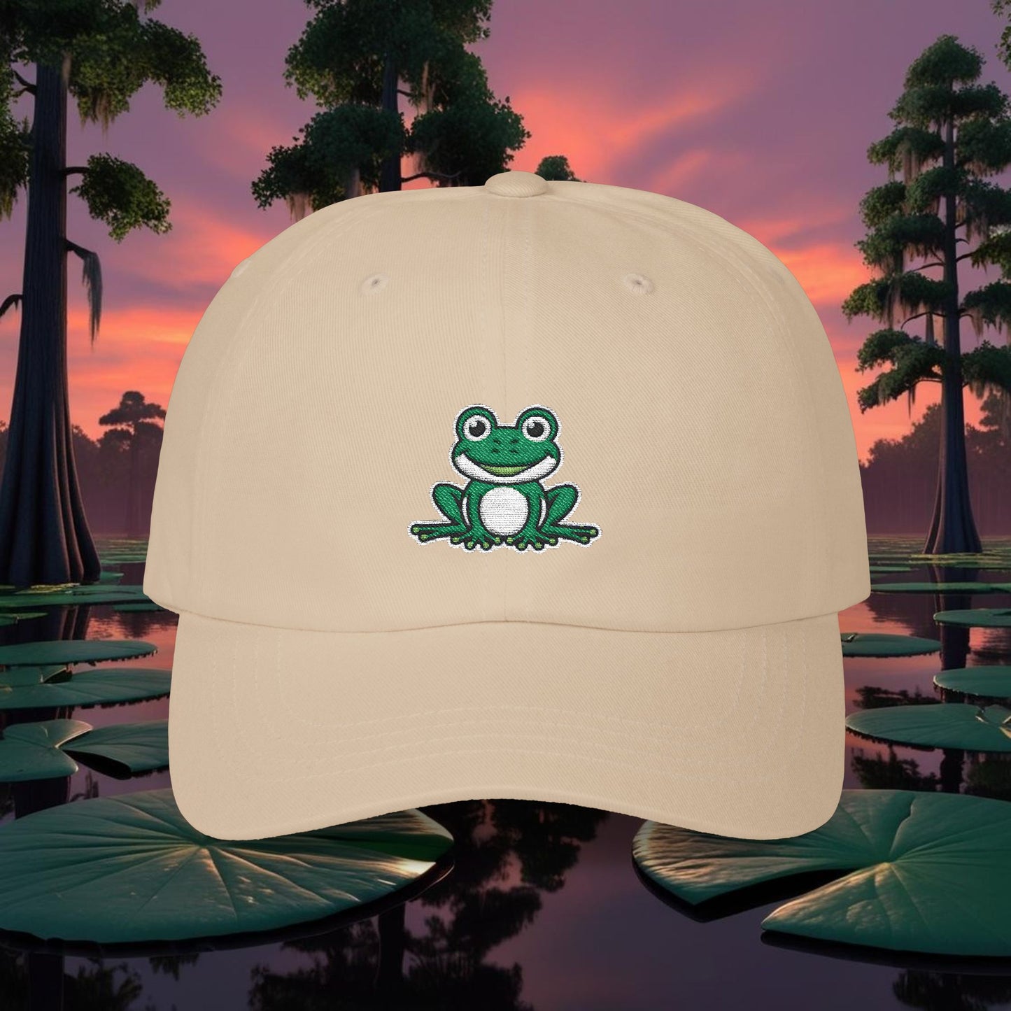 Embroidered Classic Dad Cap - Frog