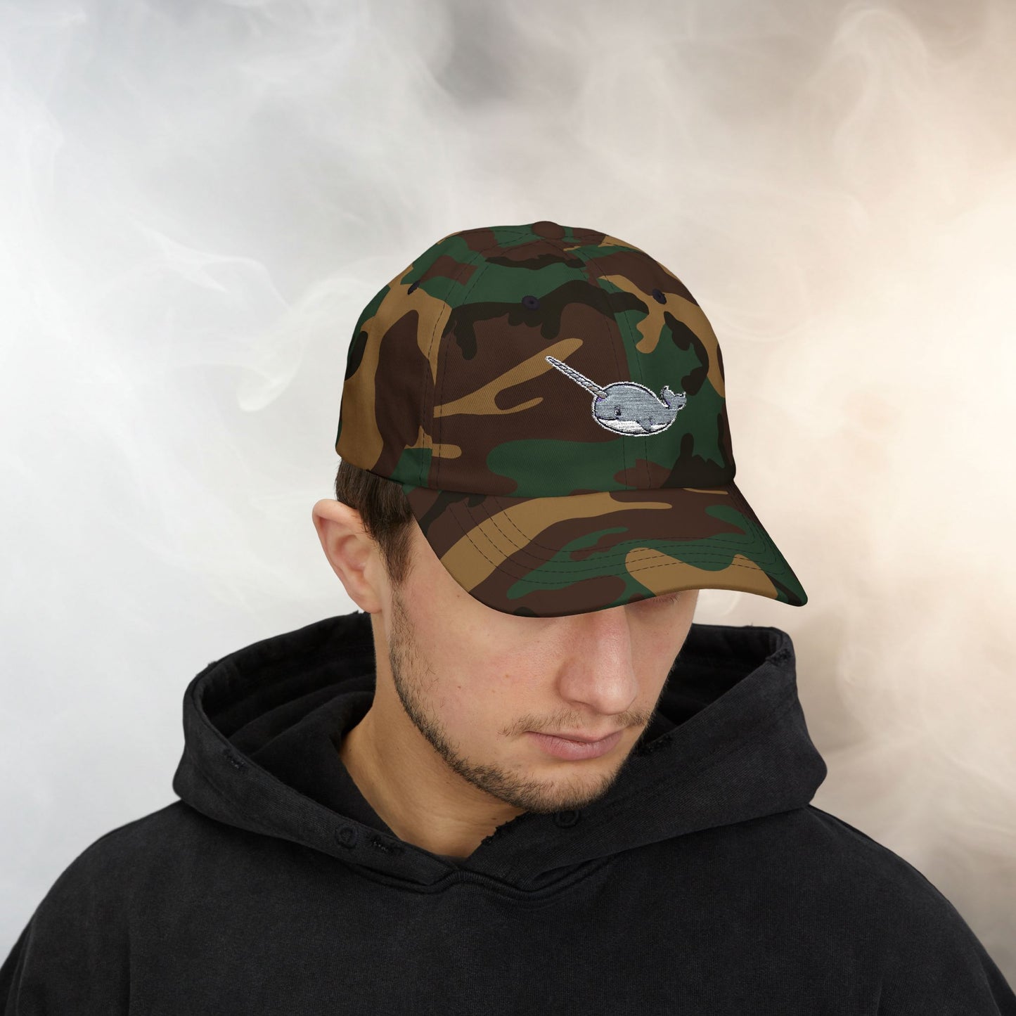 Embroidered Classic Dad Cap - Narwhal