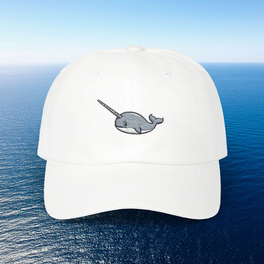 Embroidered Classic Dad Cap - Narwhal