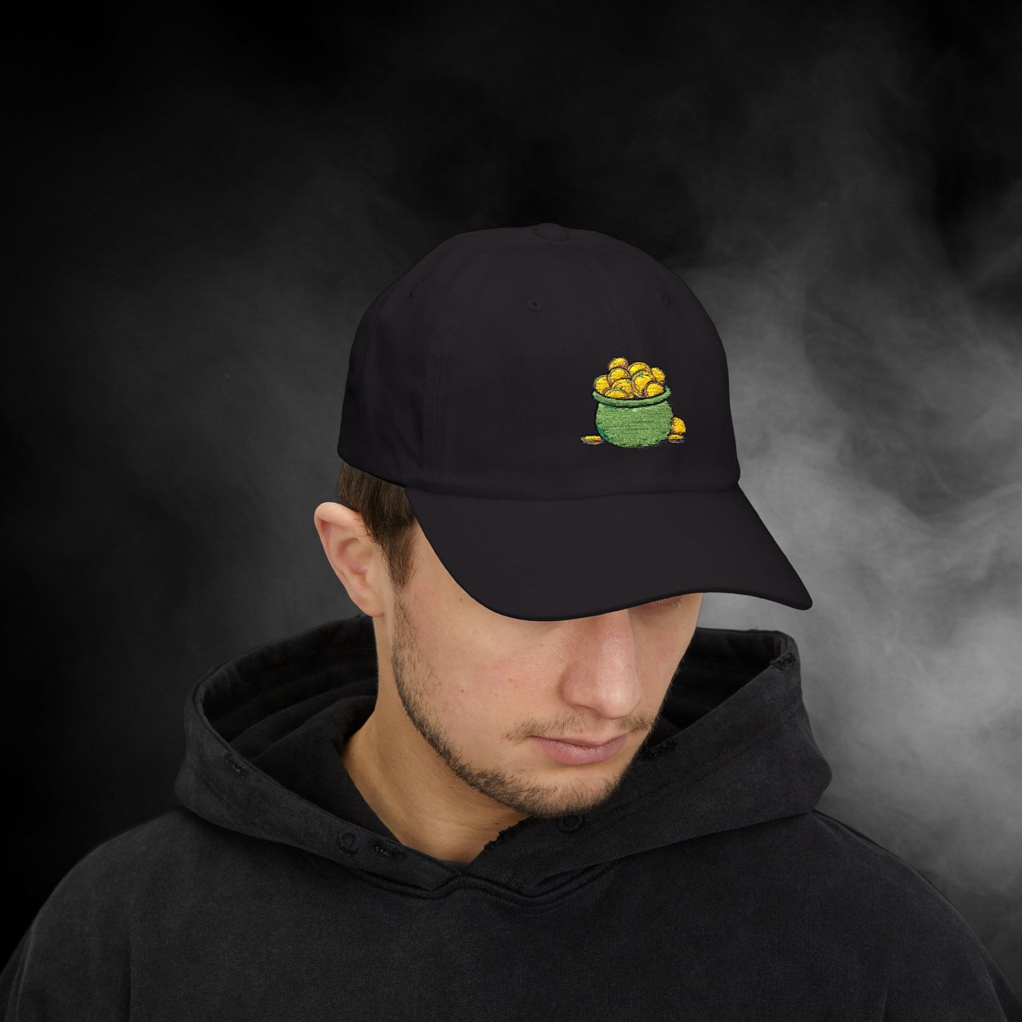 Embroidered Classic Dad Cap - Pot Of Gold