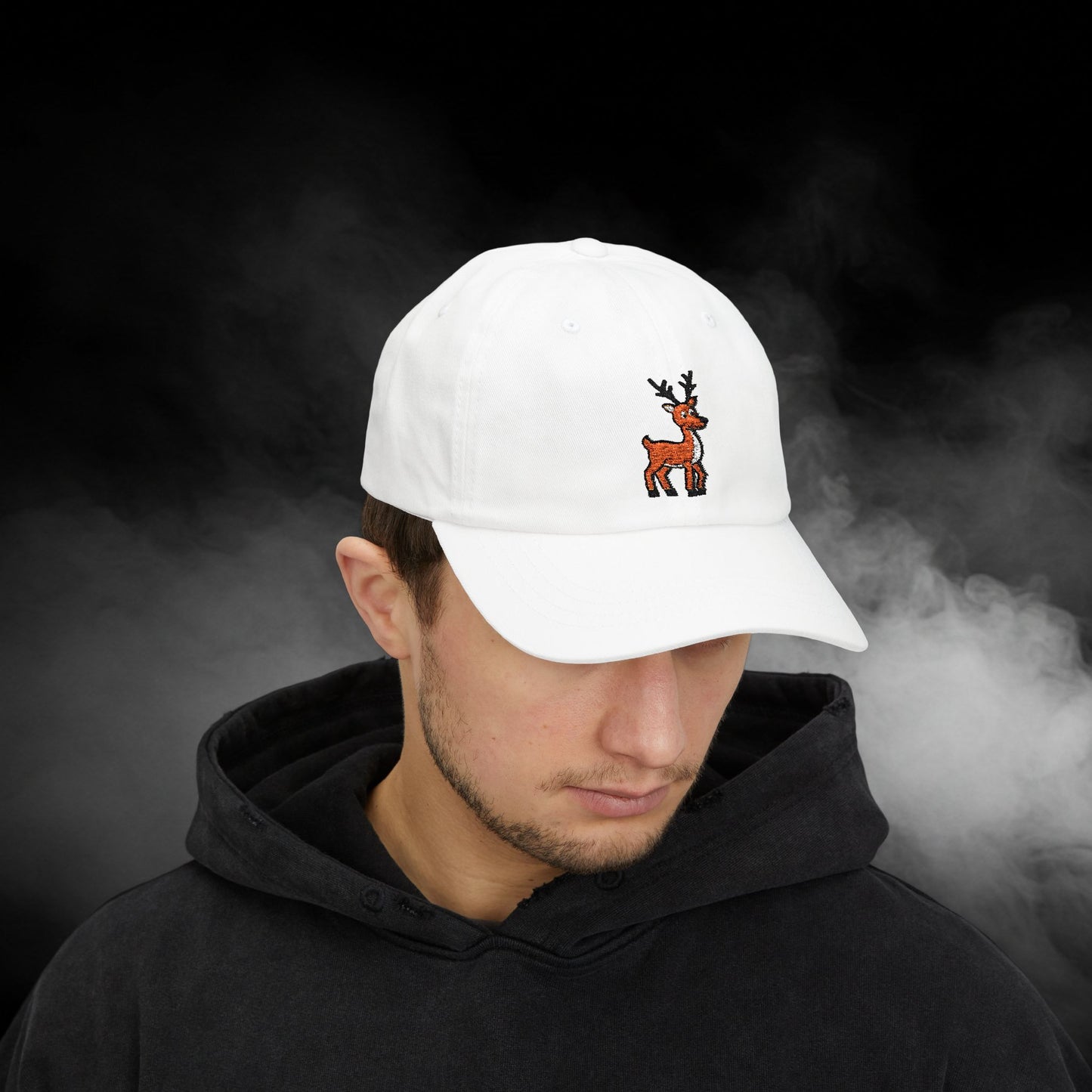 Embroidered Classic Dad Cap - Reindeer