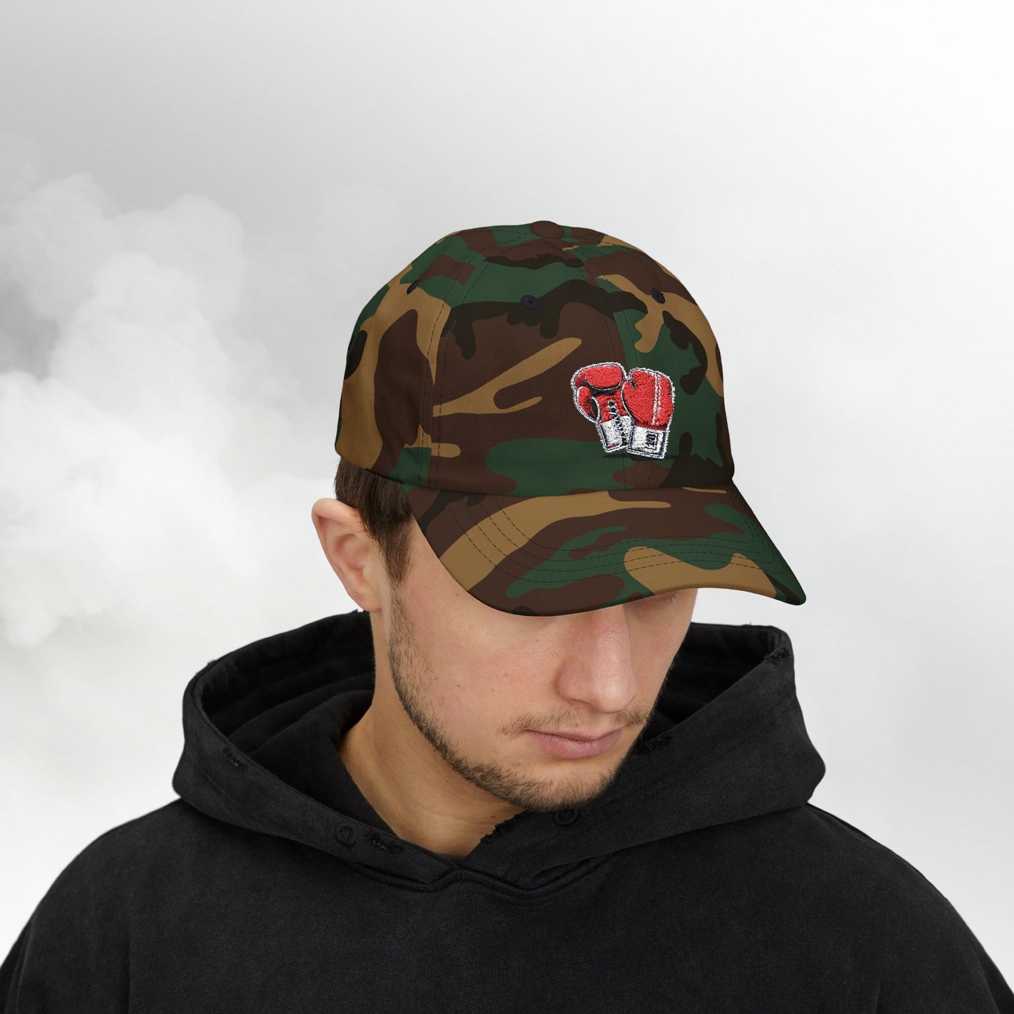 Embroidered Classic Dad Cap - Boxing Gloves