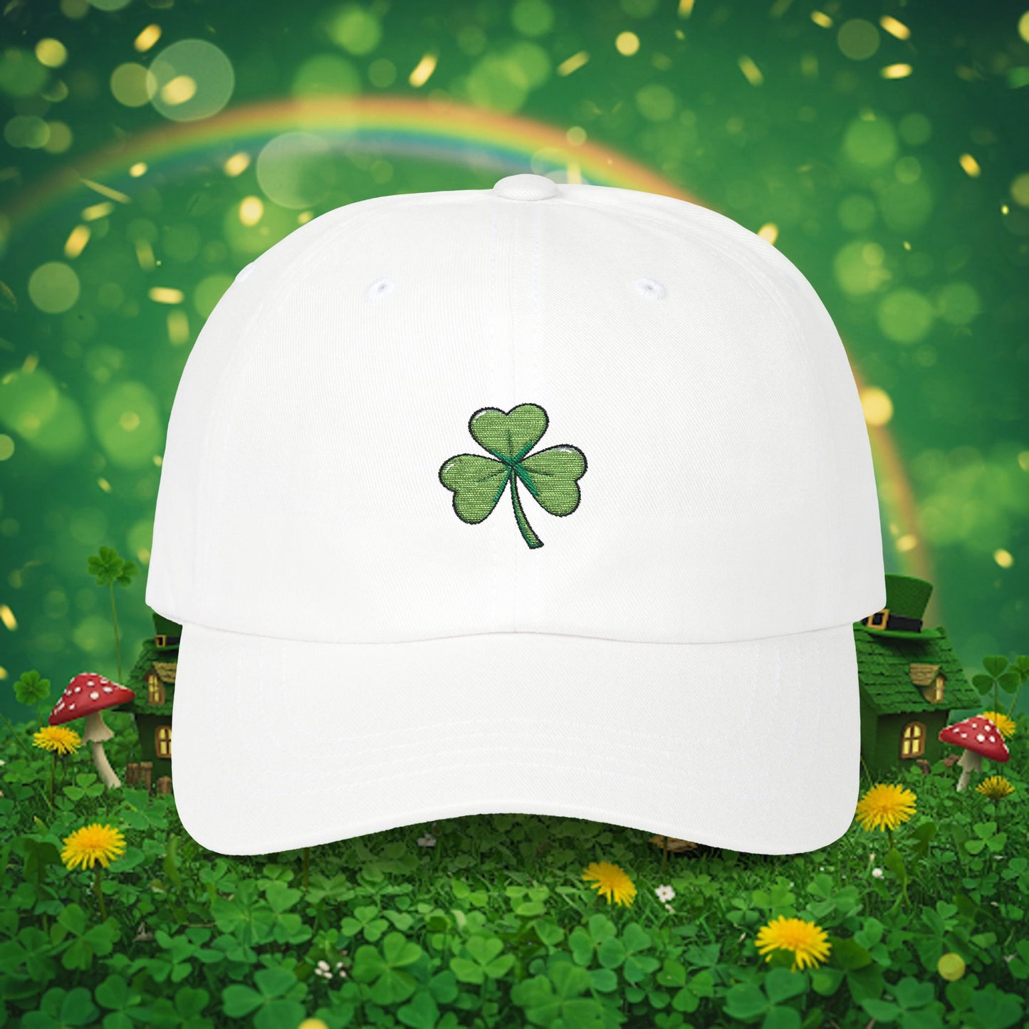 Embroidered Classic Dad Cap - Shamrock