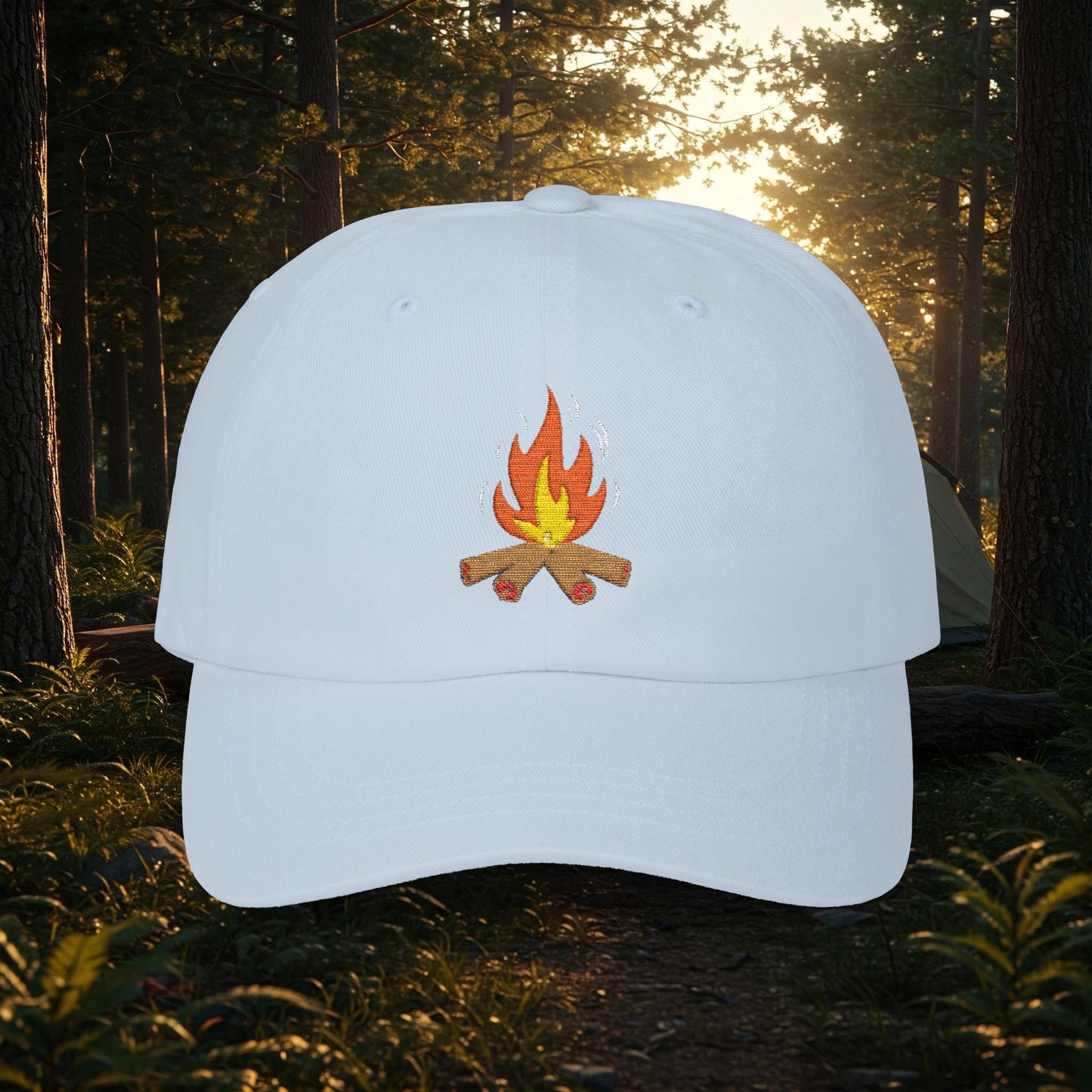 Embroidered Classic Dad Cap - Campfire