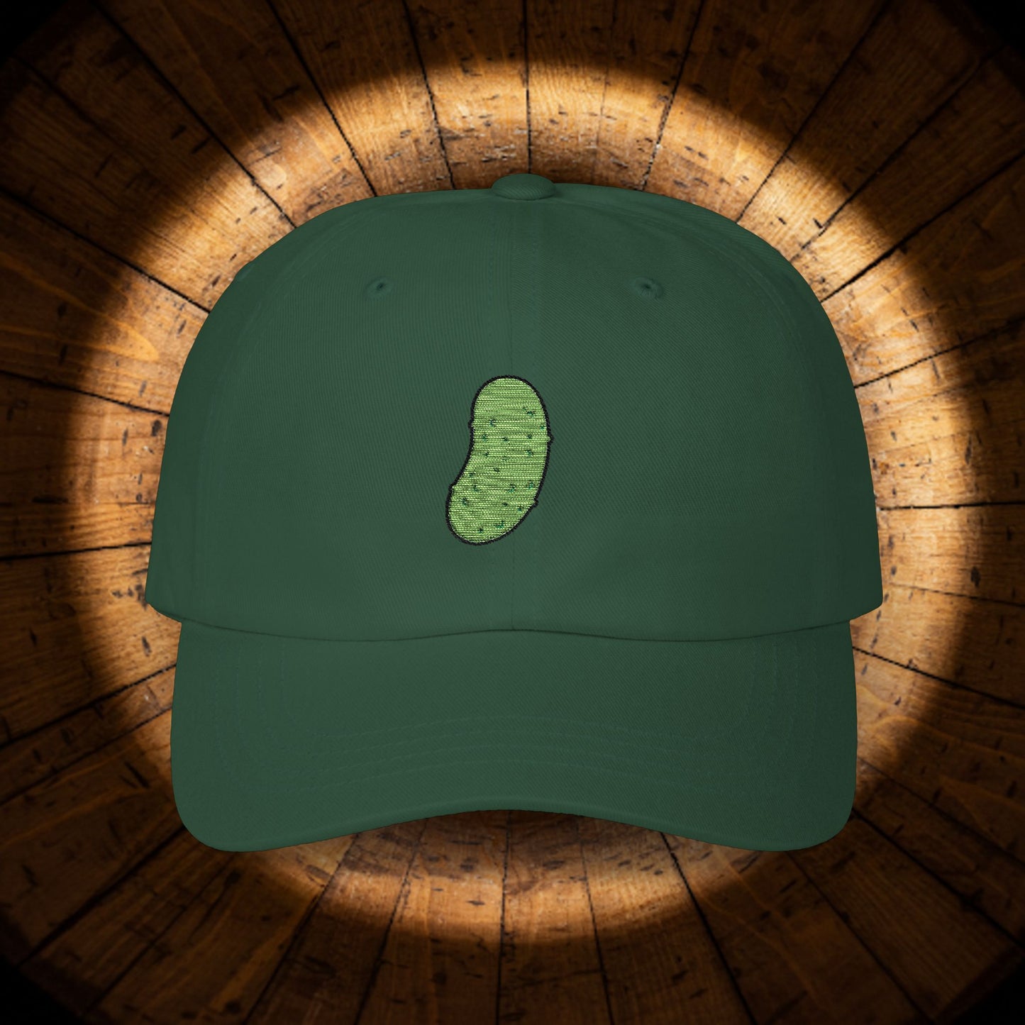 Embroidered Classic Dad Cap - Pickle