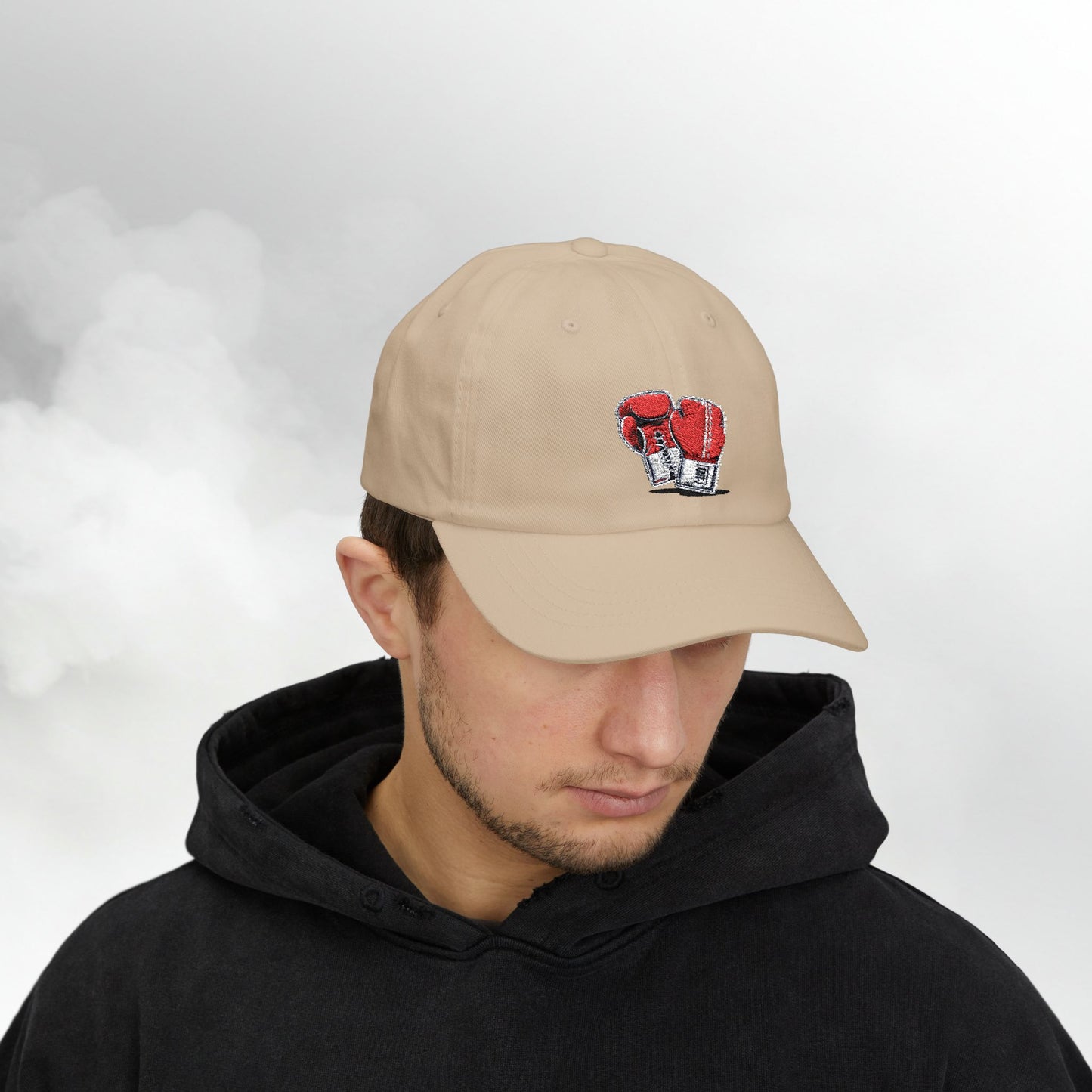 Embroidered Classic Dad Cap - Boxing Gloves