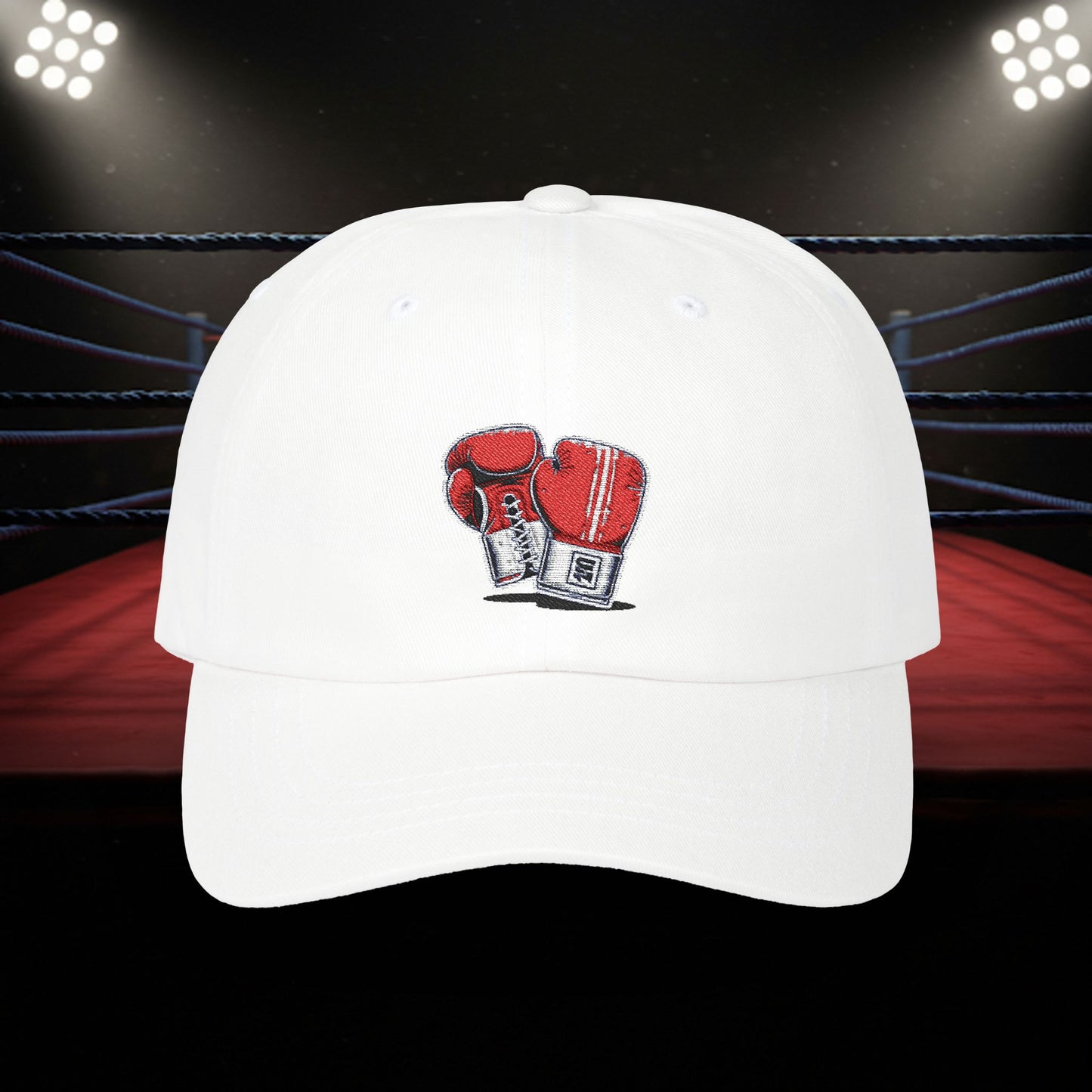 Embroidered Classic Dad Cap - Boxing Gloves