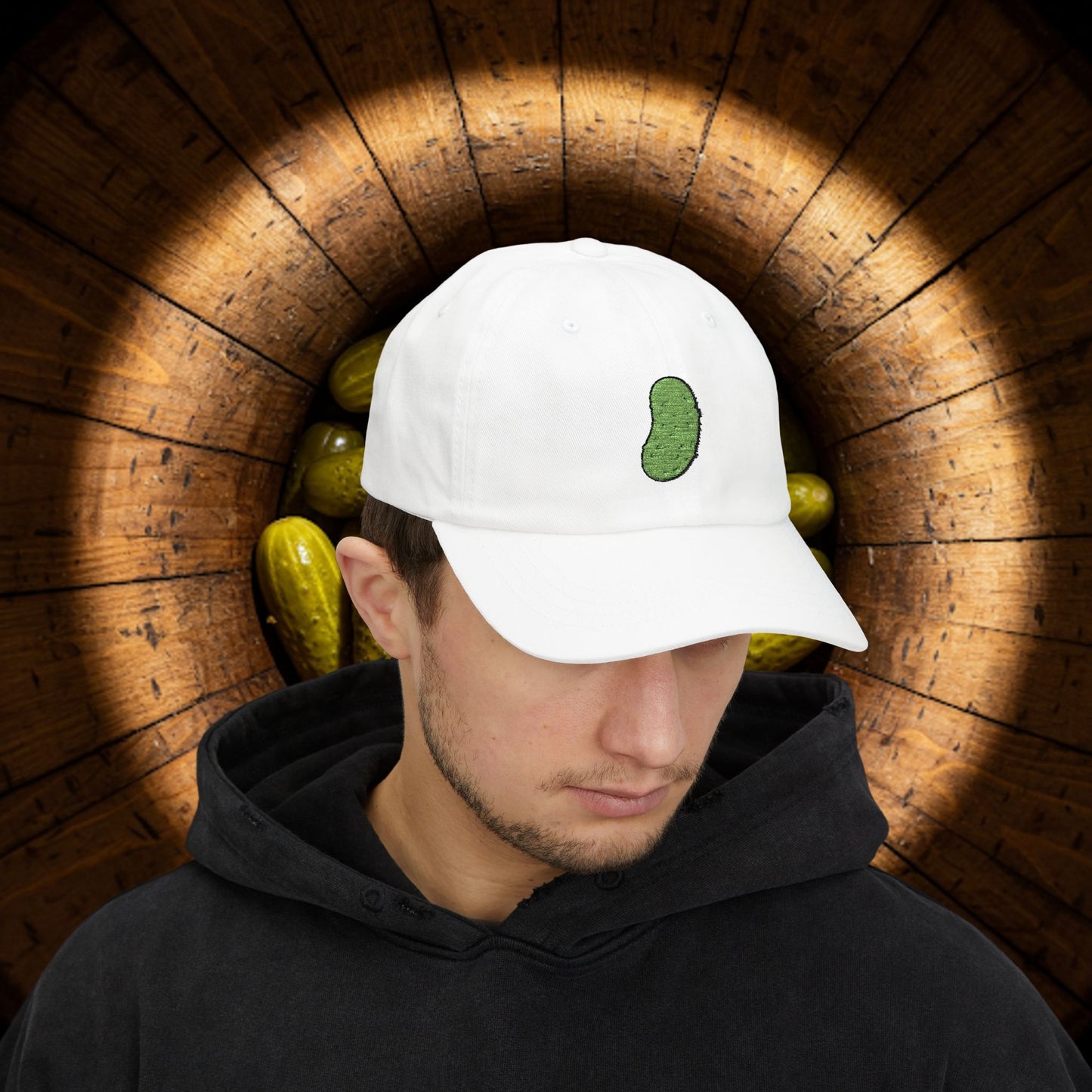 Embroidered Classic Dad Cap - Pickle