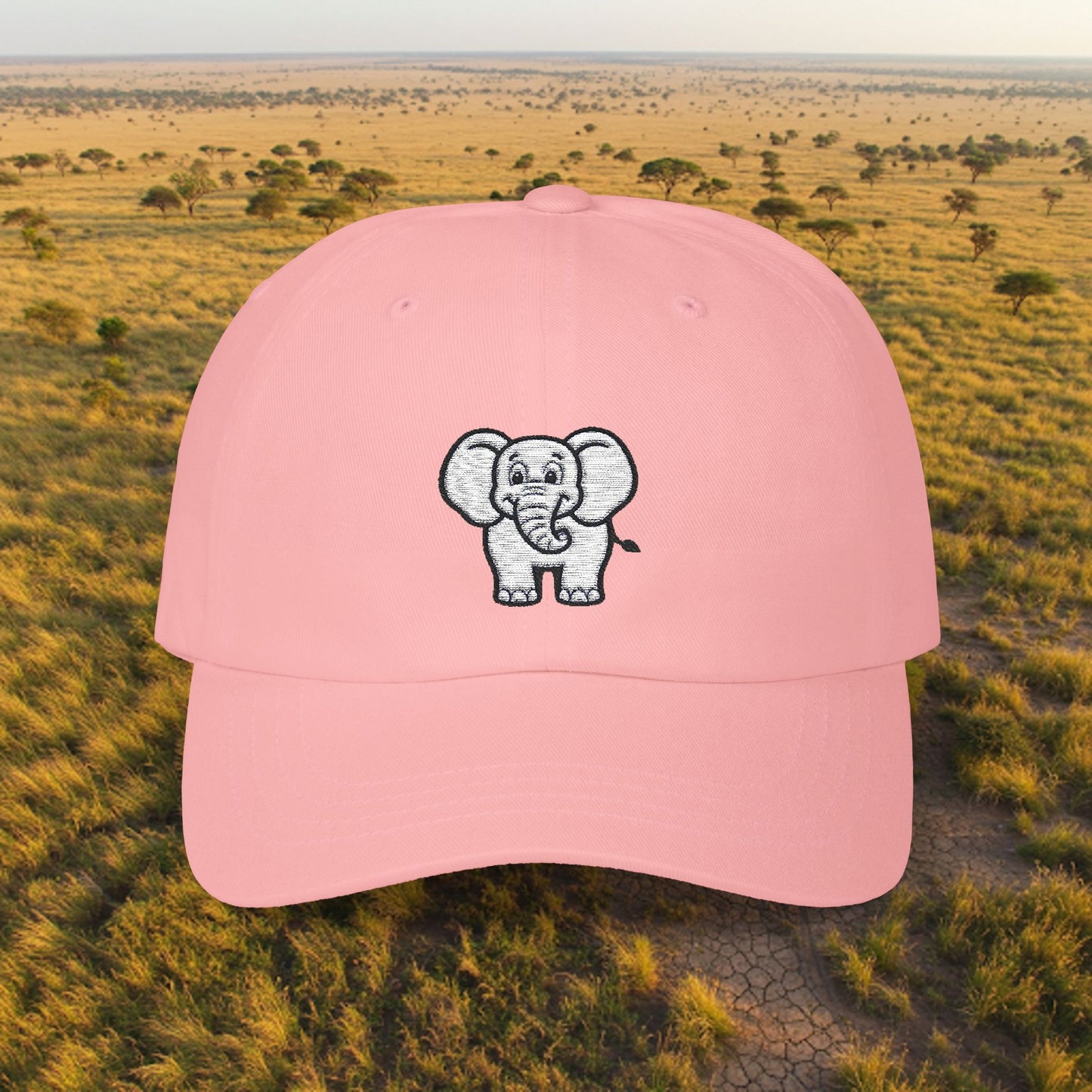 Embroidered Classic Dad Cap - Elephant