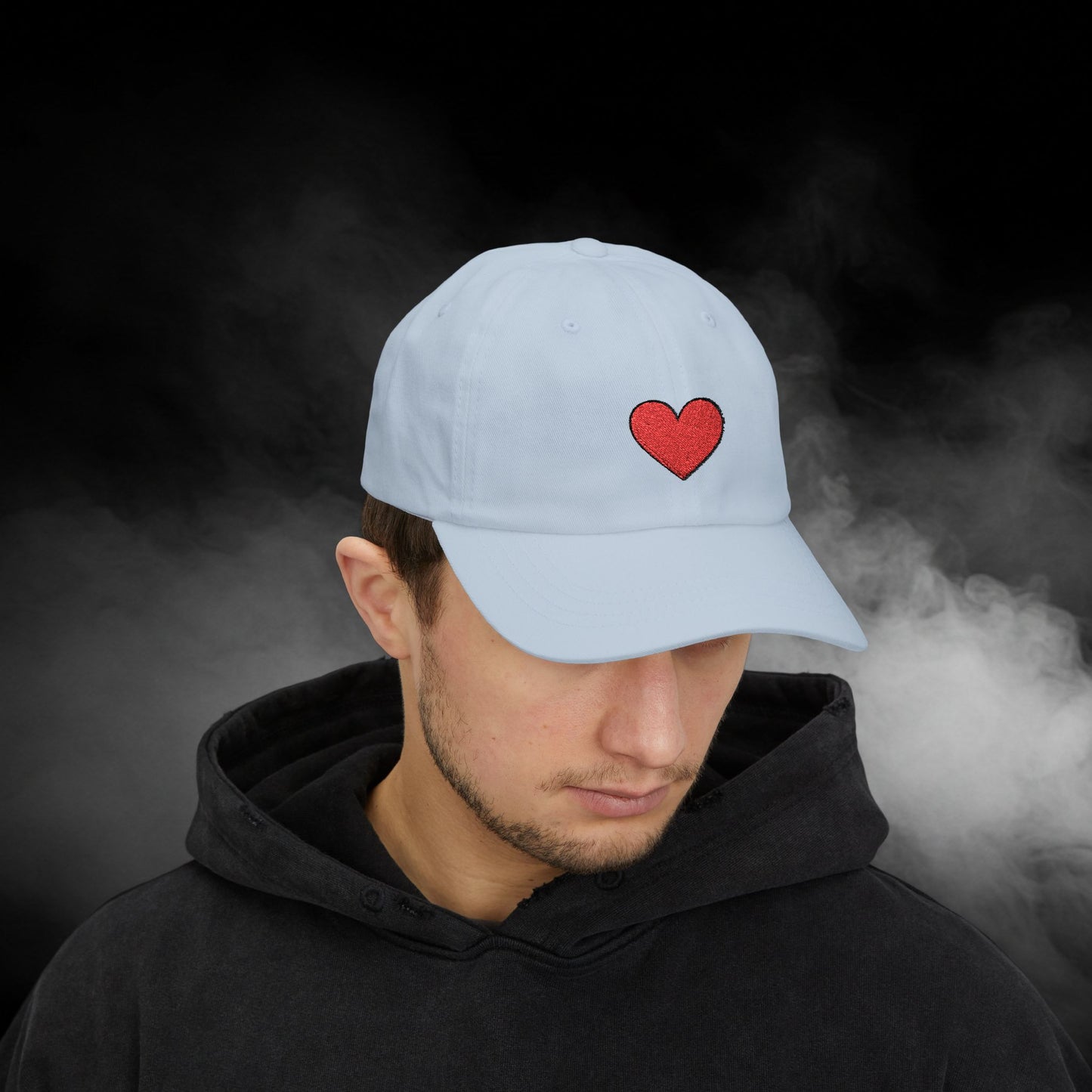 Embroidered Classic Dad Cap - Heart