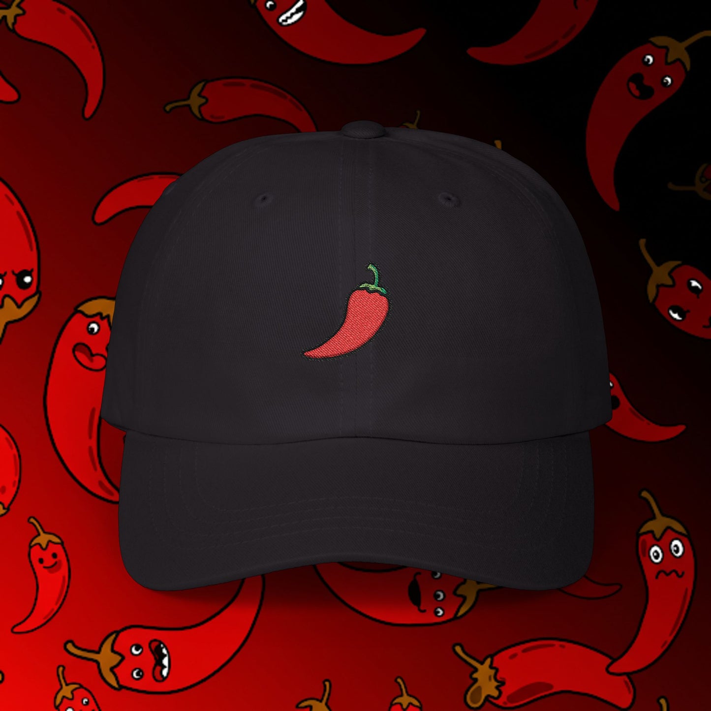 Embroidered Classic Dad Cap - Chili Pepper