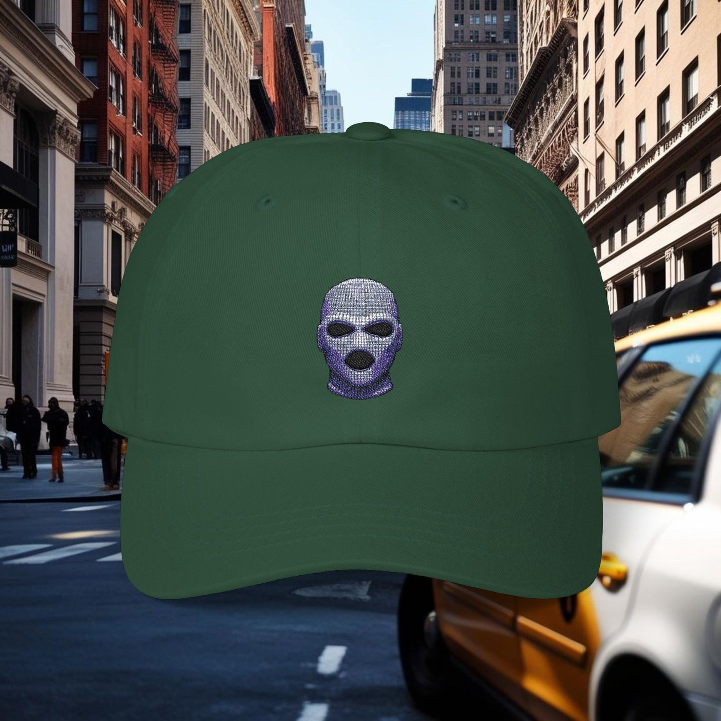 Embroidered Classic Dad Cap - Ski Mask