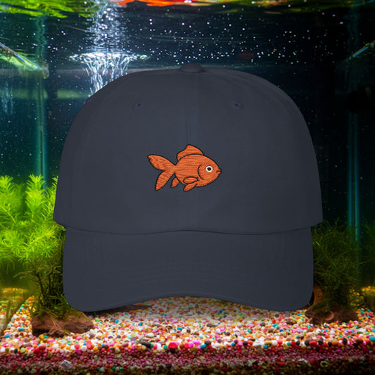 Embroidered Classic Dad Cap - Goldfish