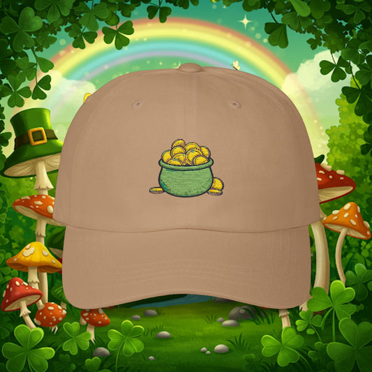 Embroidered Classic Dad Cap - Pot Of Gold