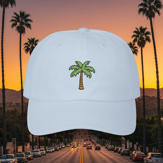 Embroidered Classic Dad Cap - Palm Tree